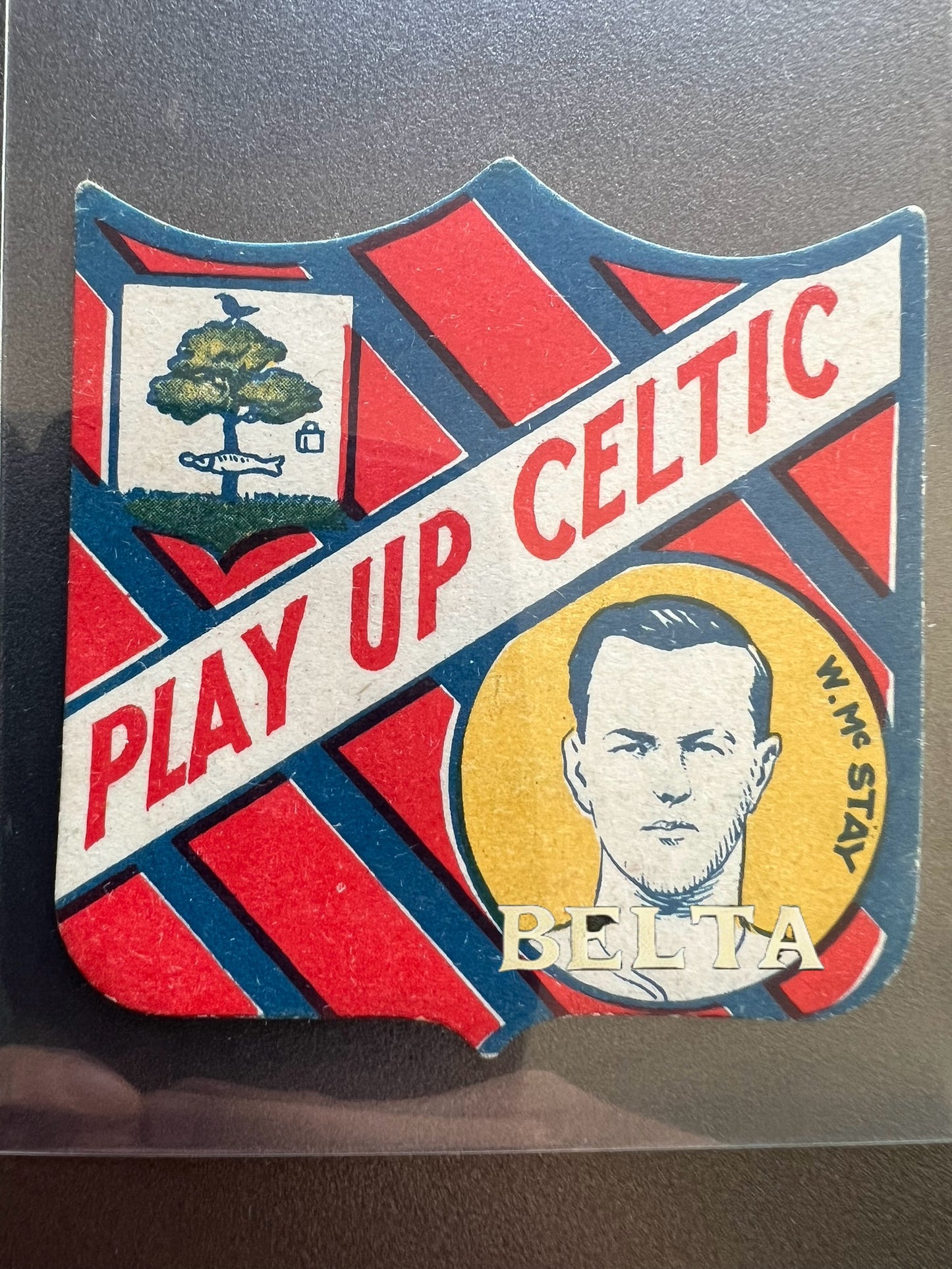 Celtic vintage soccer Football card