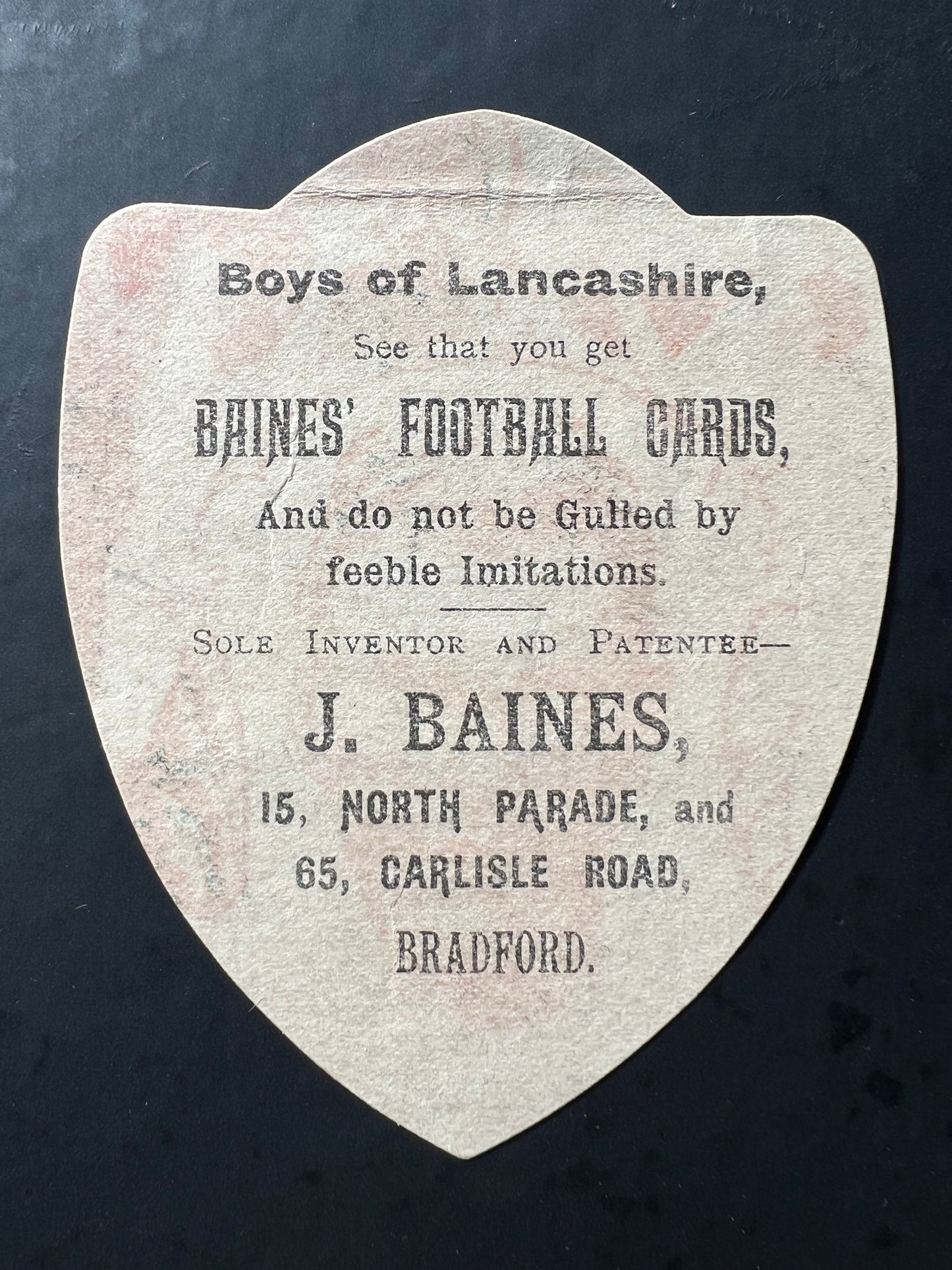 1893 | George Lorimer | Manningham | J Baines | Baines Football Cards