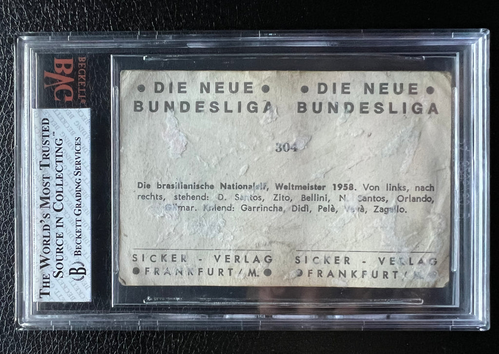 1964-65 | Brazil 1958 World Cup Team Card | Sicker Verlag #304 – BVG 1.5