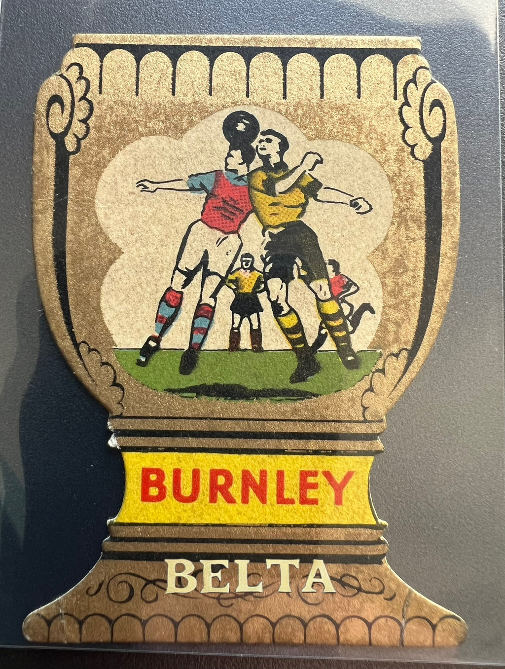 Burnley vintage soccer Football card