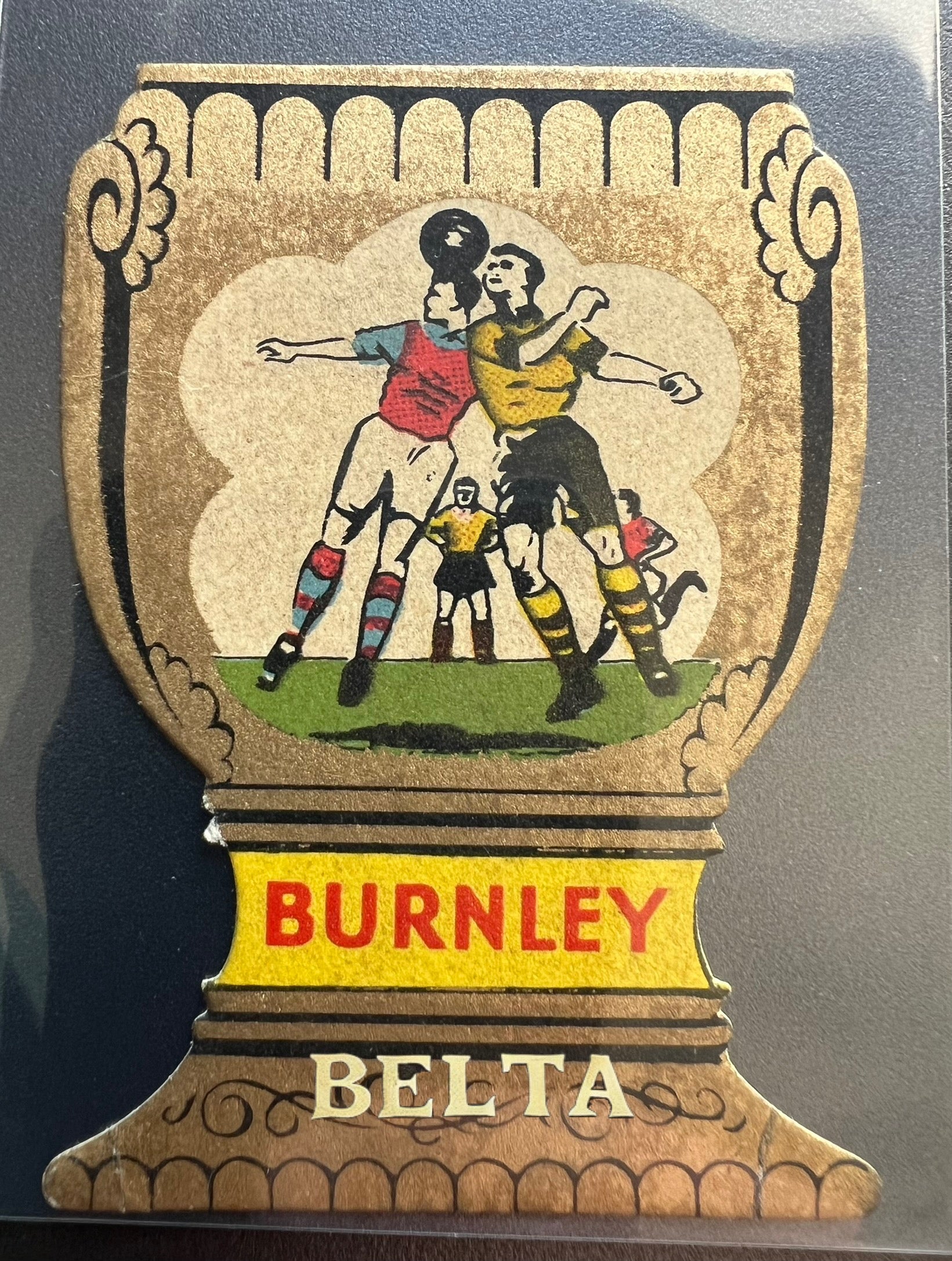 Burnley vintage soccer Football card