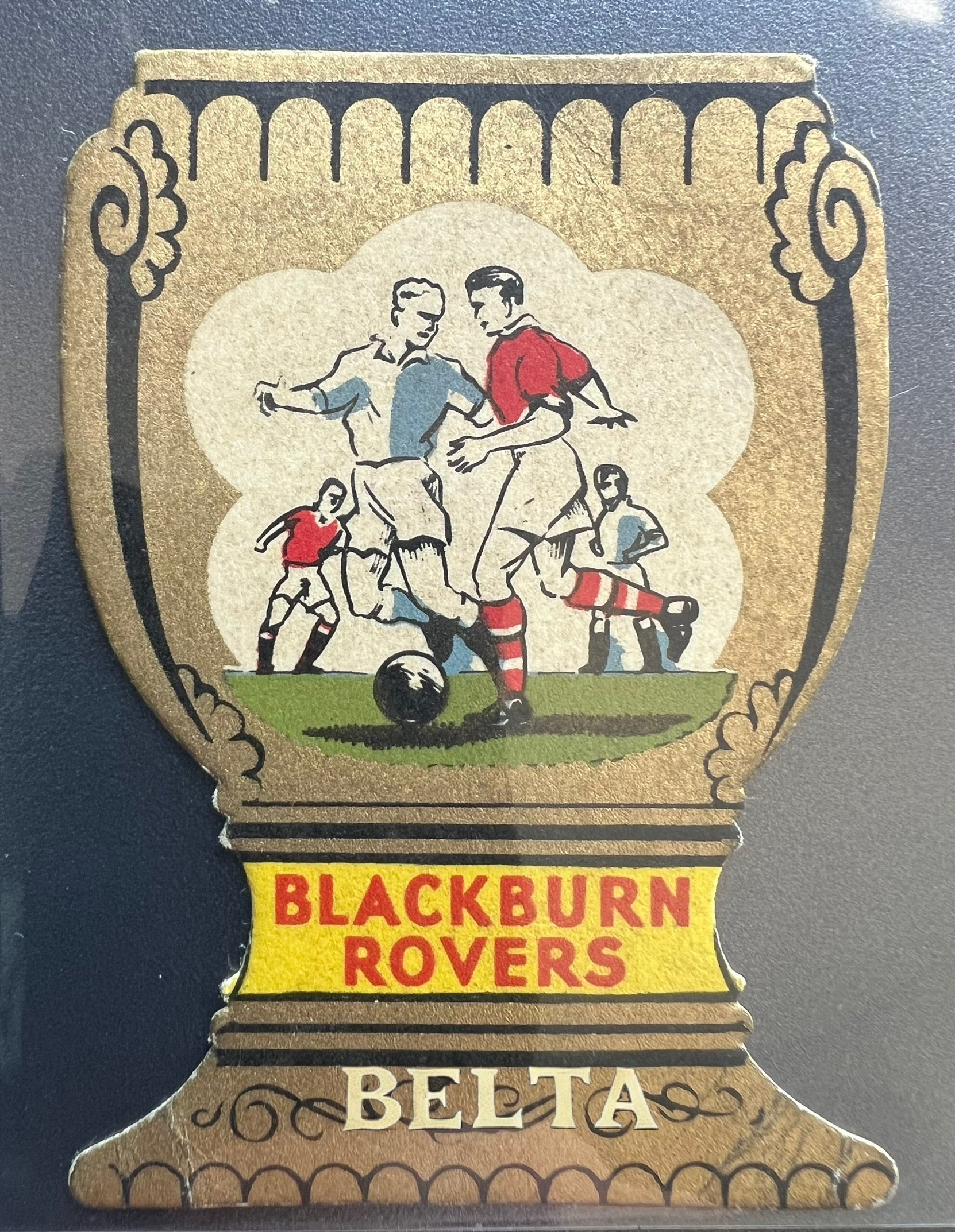 Blackburn rovers vintage soccer Football card