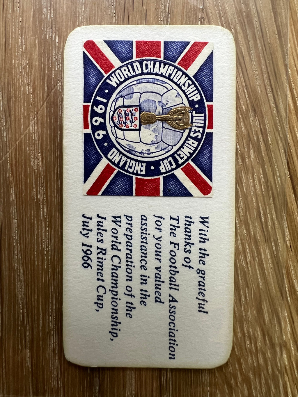 1966 | FIFA World Cup | Final Match Ticket & Rare Memoribilia Collection | 9 items