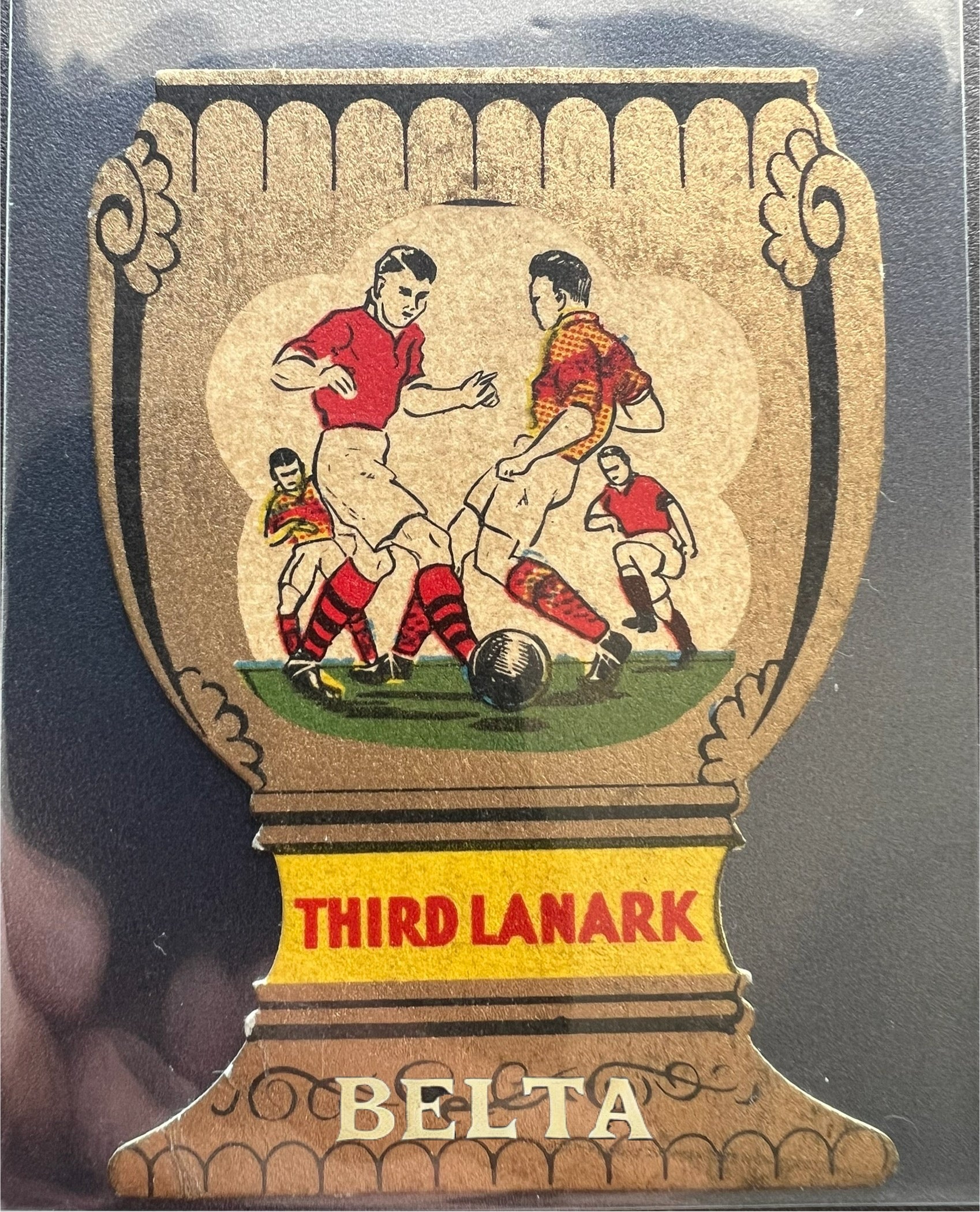 Third lanark vintage soccer Football card