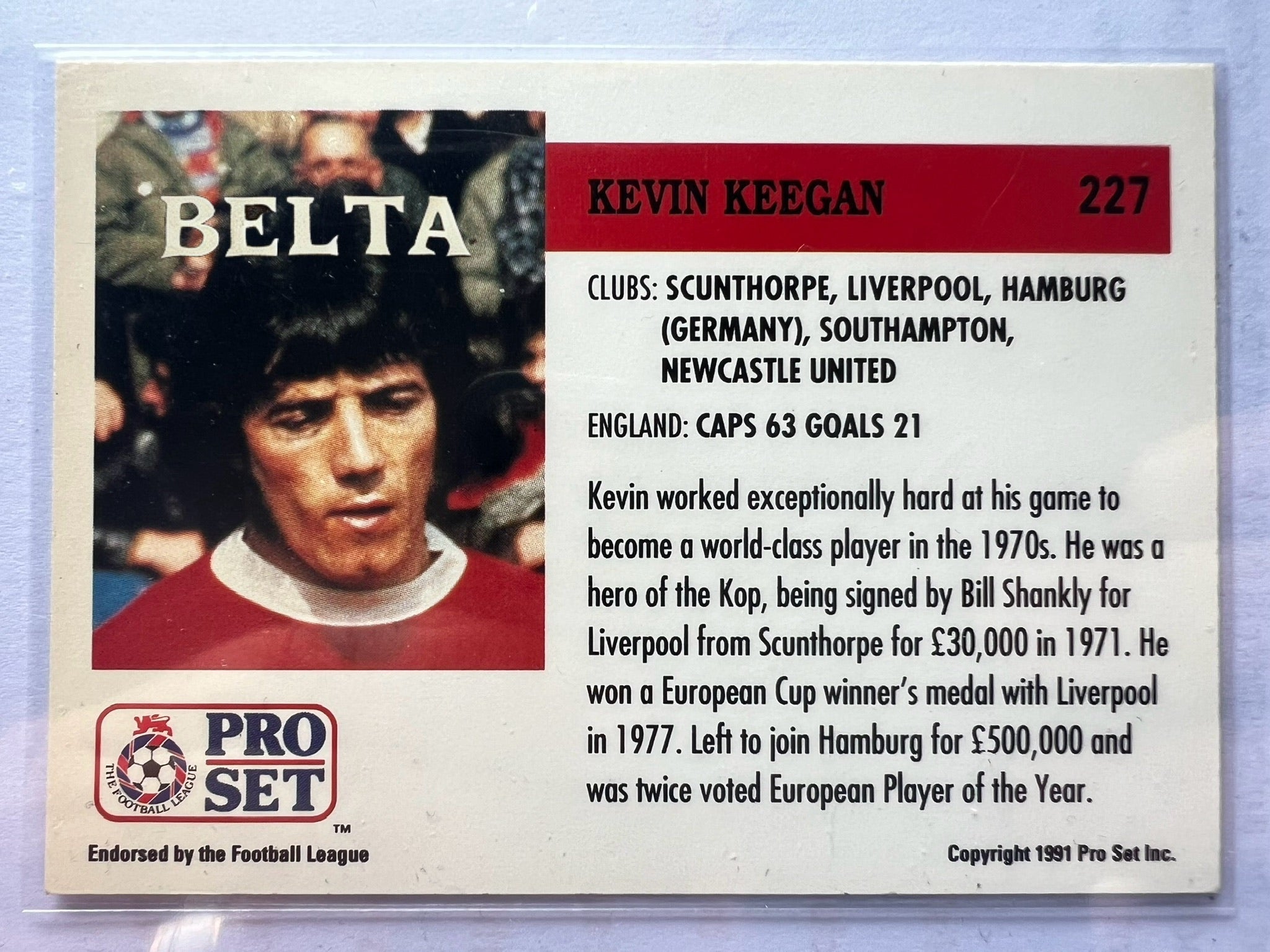 Kevin Keegan auto autograph Liverpool FC