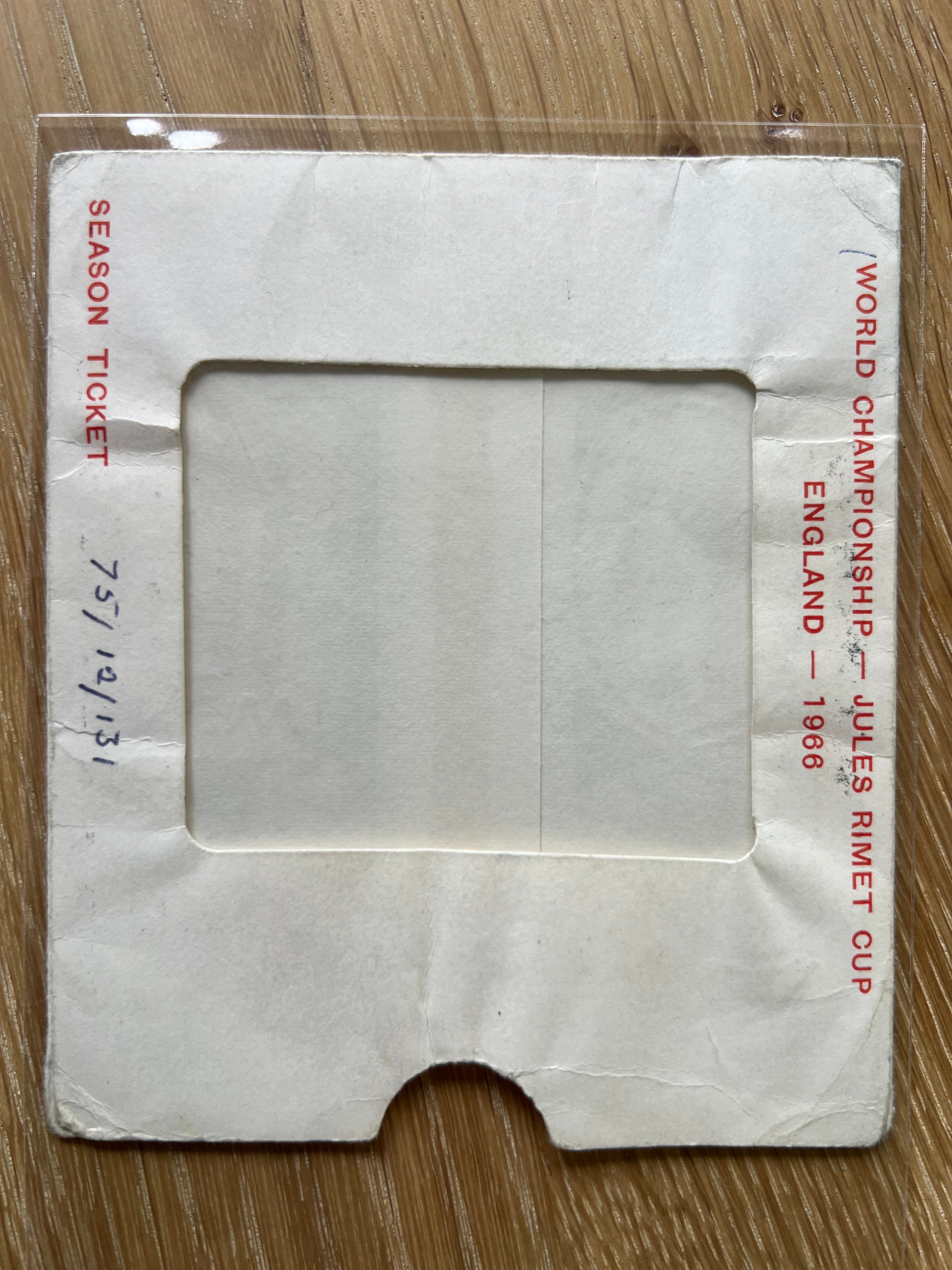 1966 | FIFA World Cup | Final Match Ticket & Rare Memoribilia Collection | 9 items