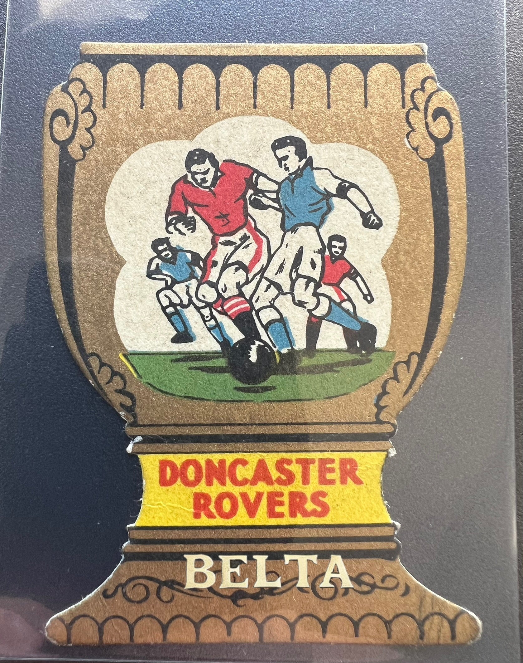 Doncaster rovers vintage soccer Football card