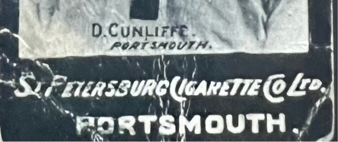 1900 | Daniel Cunliffe | Portsmouth | St. Petersburg Cigarettes Co. Ltd. | Footballers | Pop 1