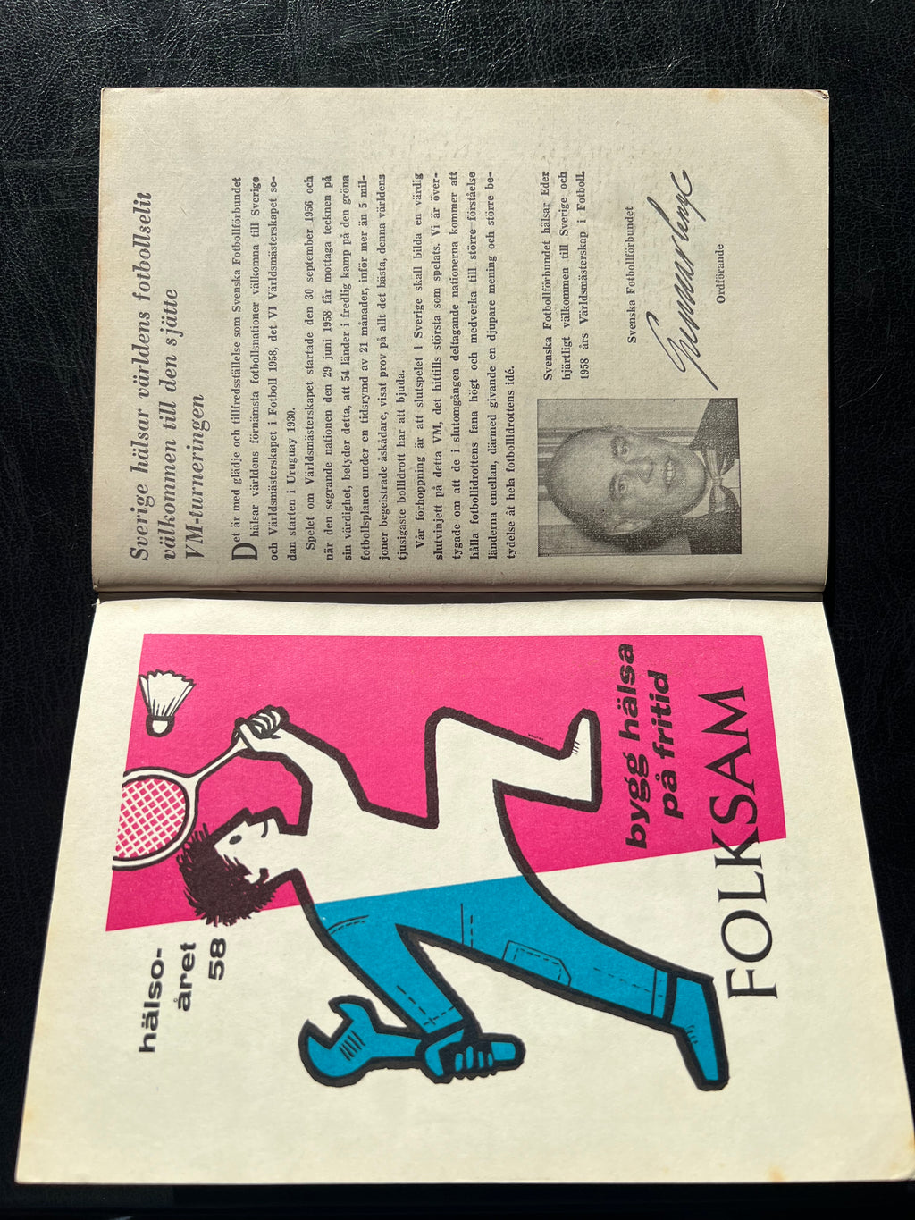 1958 | FIFA World Cup | England vs Brazil Programme | 11th June 1958 | Featuring Bobby Robson