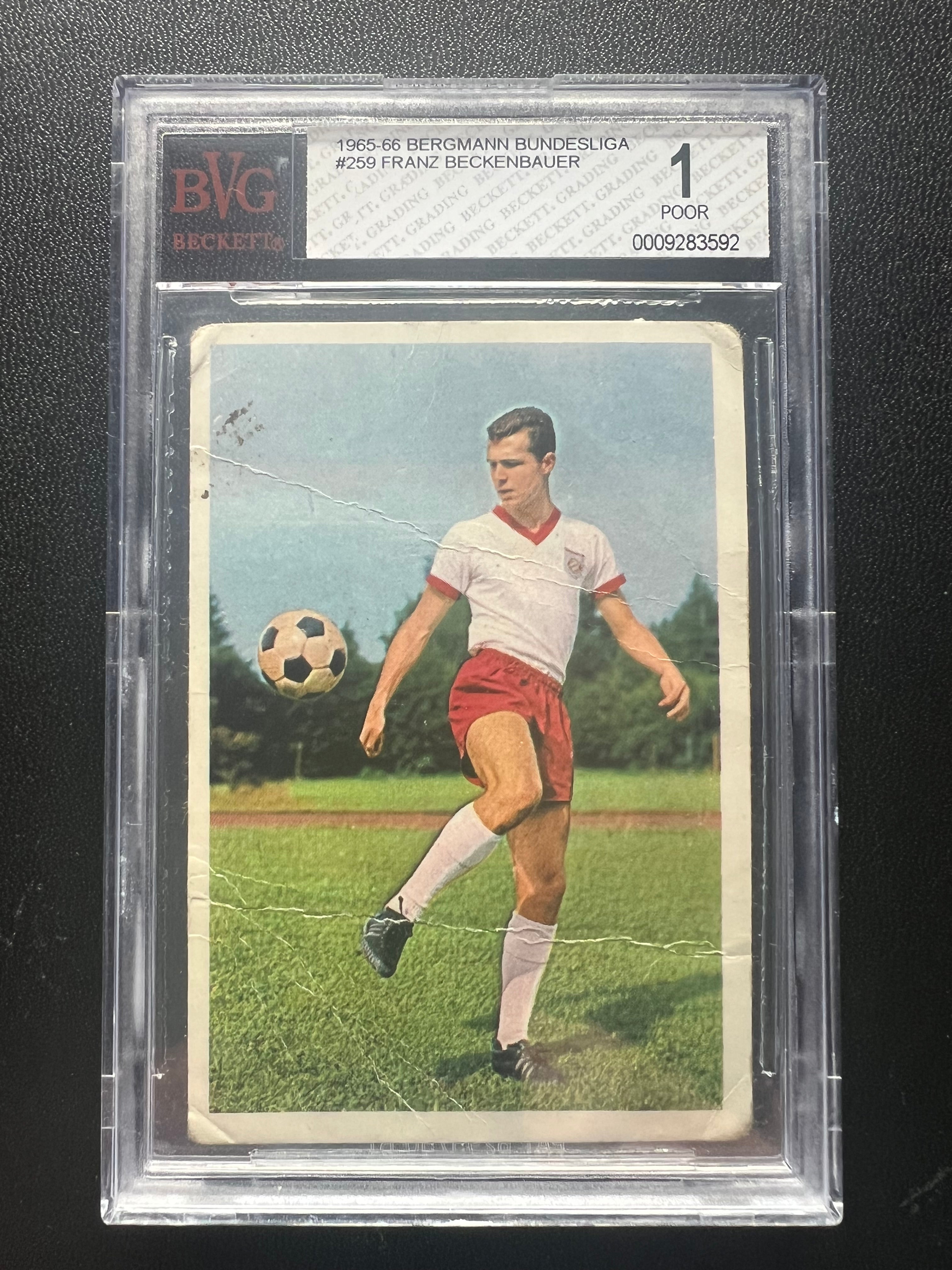 1965-66 | Bergmann Bundesliga | #259 Franz Beckenbauer | Rookie Card | Graded BVG1