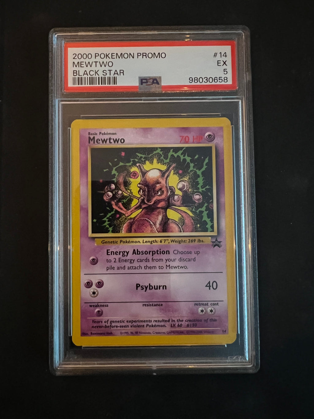 2000 | POKEMON | PROMO | MEWTWO BLACK STAR
