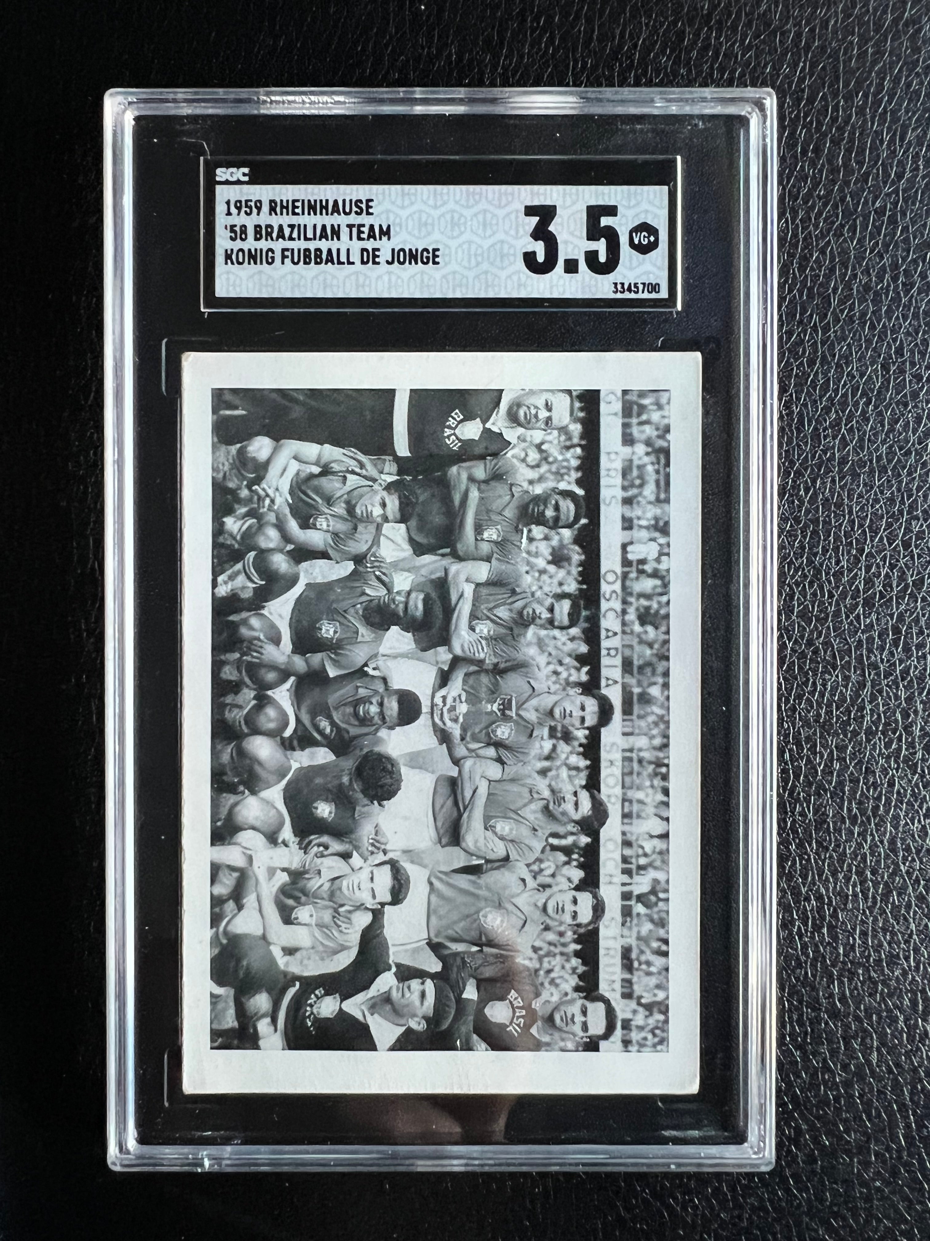 1959 | Pele Rookie | Brazilian Team | Rheinhause | KONIG FUBBALL DE JONGE | SGC 3.5