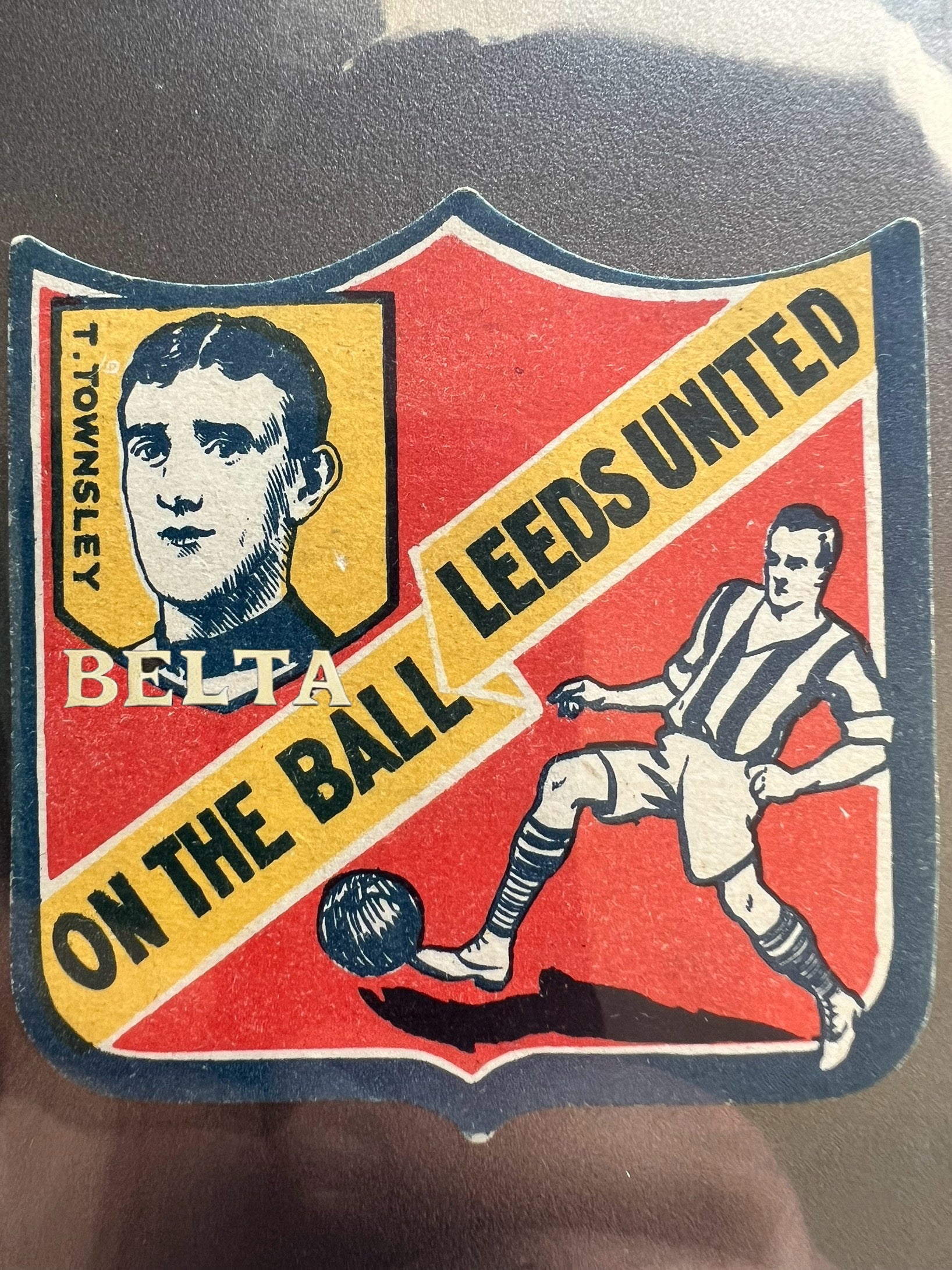 leeds united vintage soccer Football card