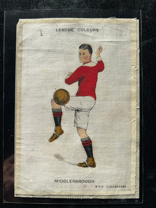 1920 Middlesborough League Colours Silk Phillips BDV