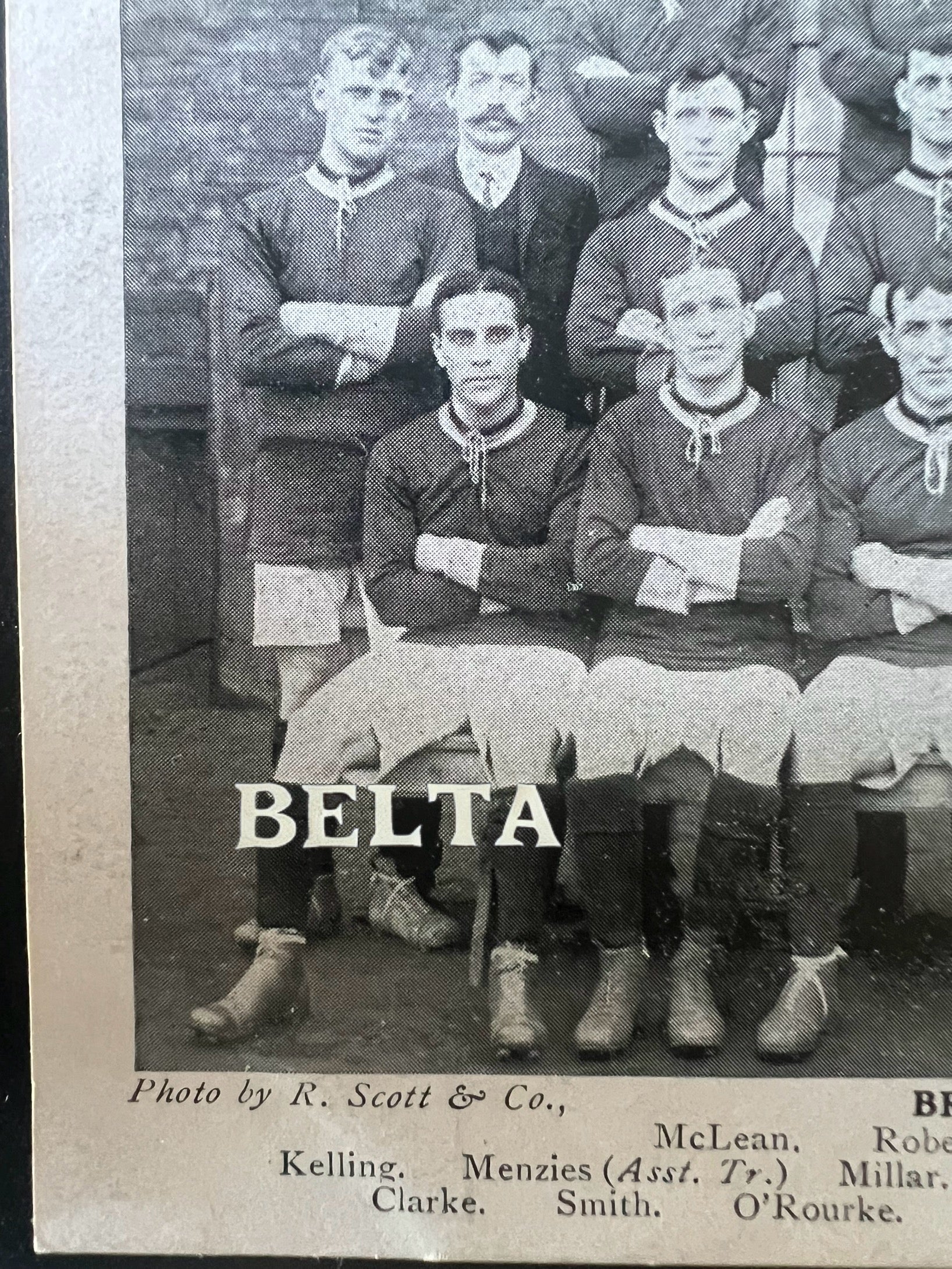 1906 | Bradford City F.C. |Vintage Team Postcard | Willie Clarke earliest card | Rookie Card