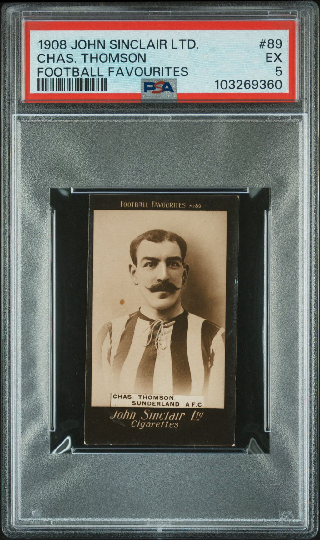 1908 | Chas Thomson | Sunderland AFC | John Sinclair Ltd | PSA 5