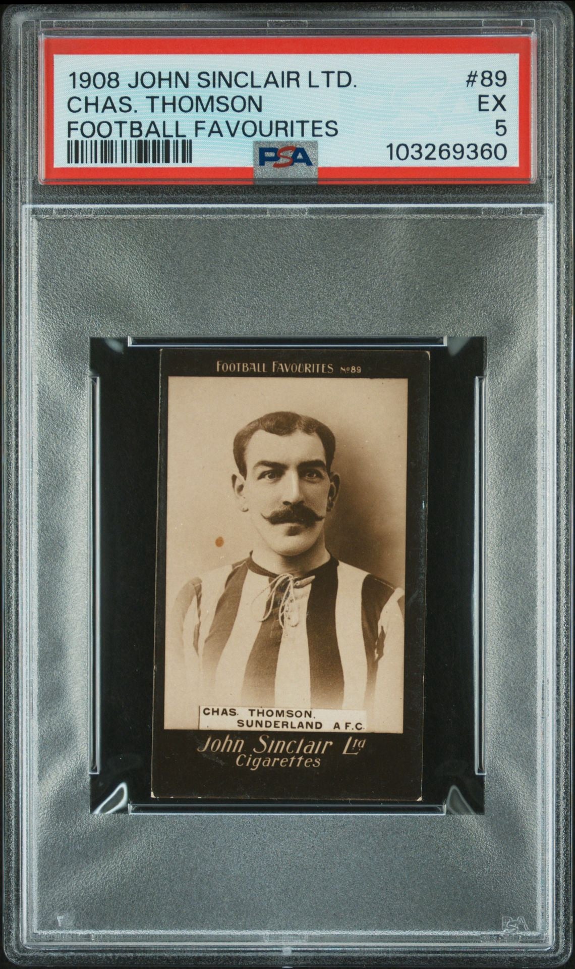 1908 | Chas Thomson | Sunderland AFC | John Sinclair Ltd | PSA 5