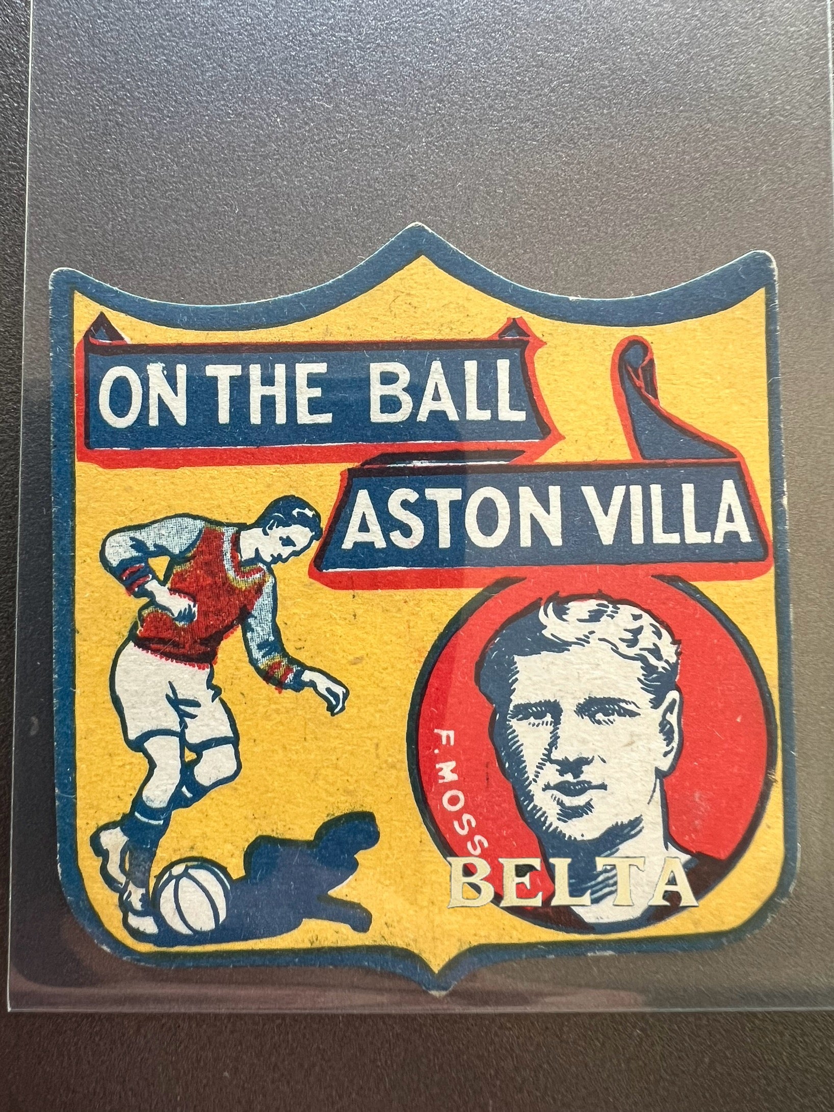 Aston villa vintage soccer Football card