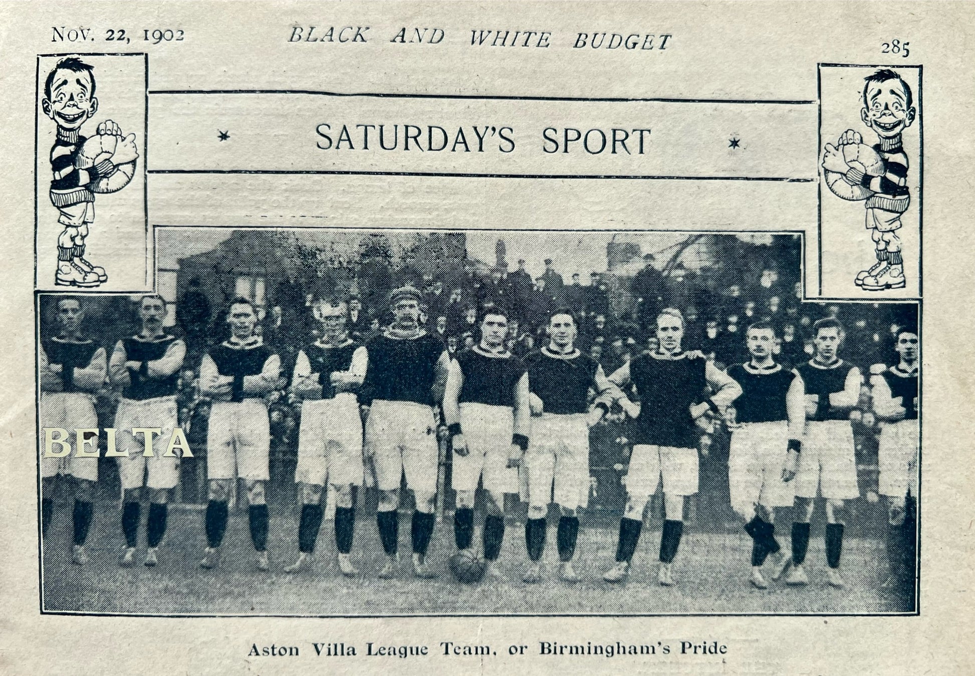 Willie Clarke 1902 Aston Villa First Black Player to Score in English Football League