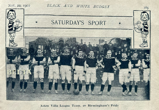 Willie Clarke 1902 Aston Villa First Black Player to Score in English Football League