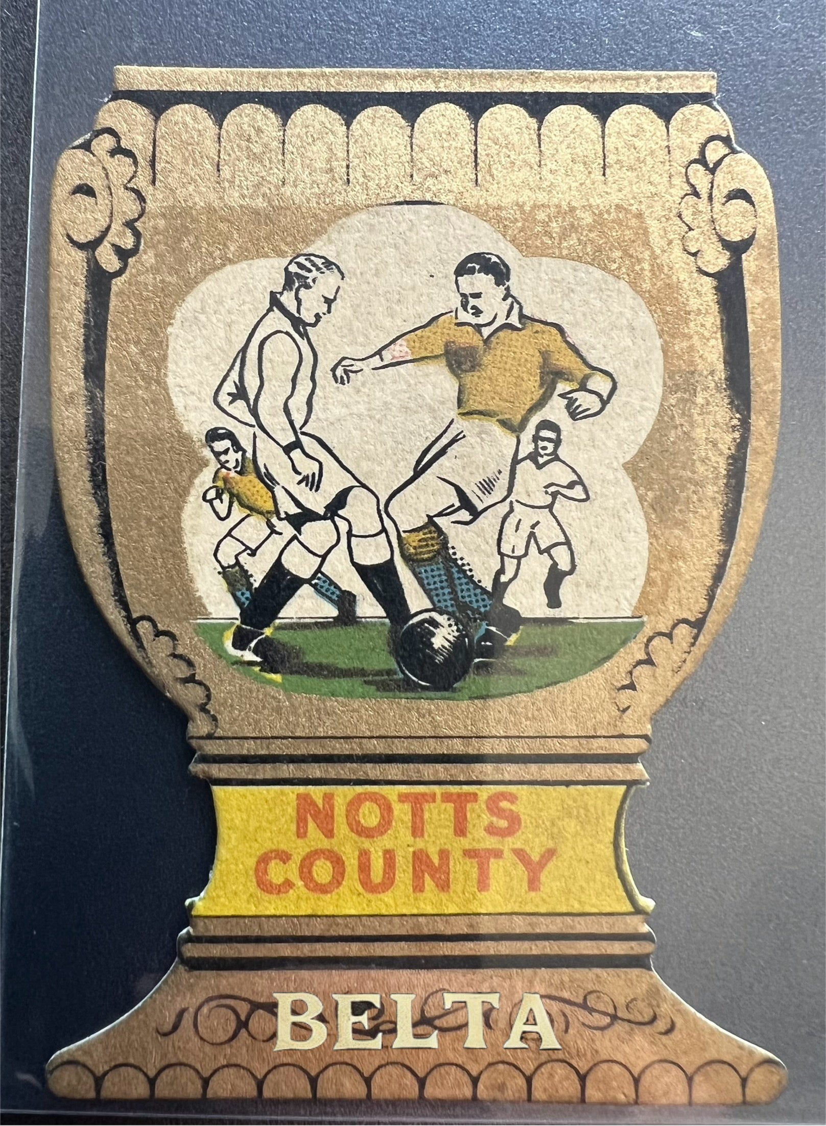 notta county vintage soccer Football card