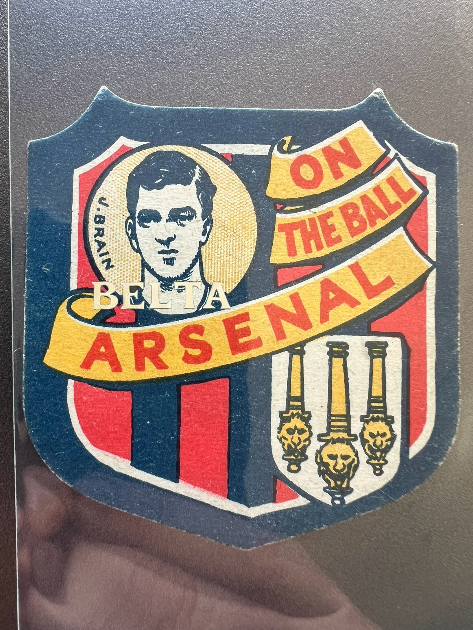 Arsenal Fc vintage soccer Football card