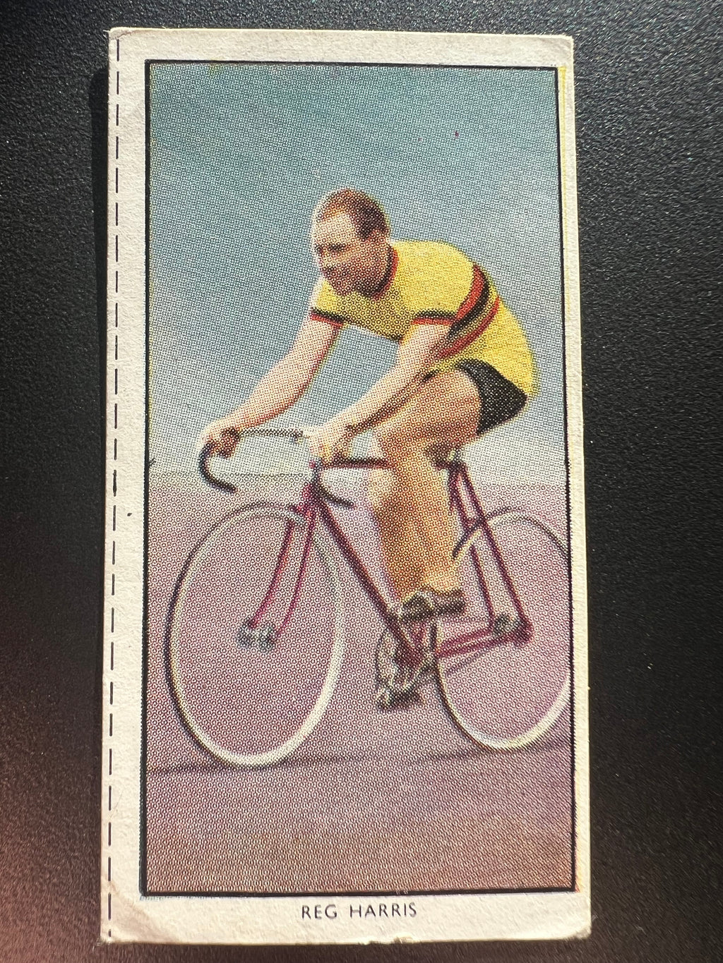 1956 | REG HARRIS | Cycling | BRITISH SPORTS STARS | Trade Card