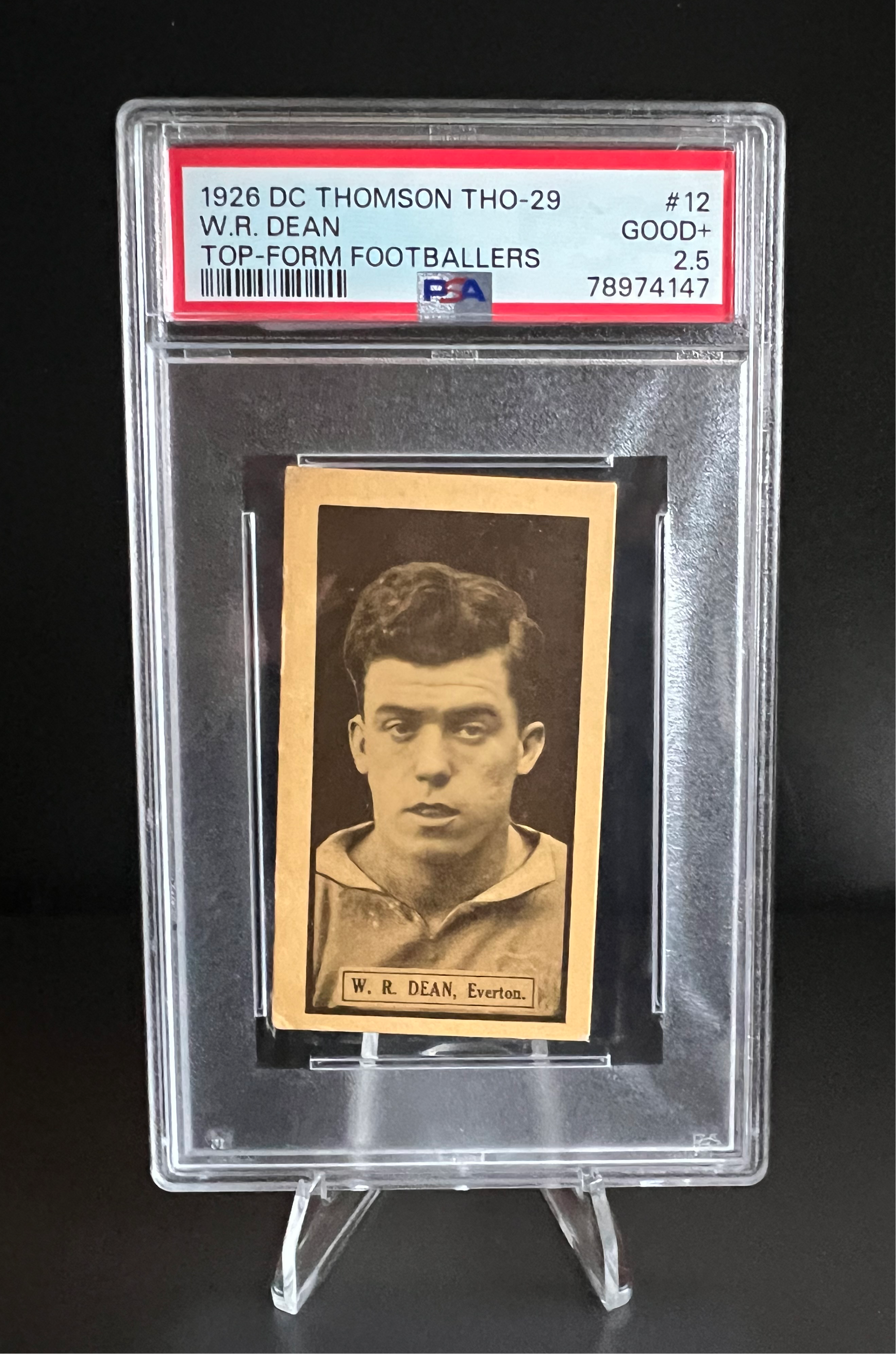 1926 | W.R. DIXIE DEAN | DC THOMSON THO-29 | TOP FORM FOOTBALLERS