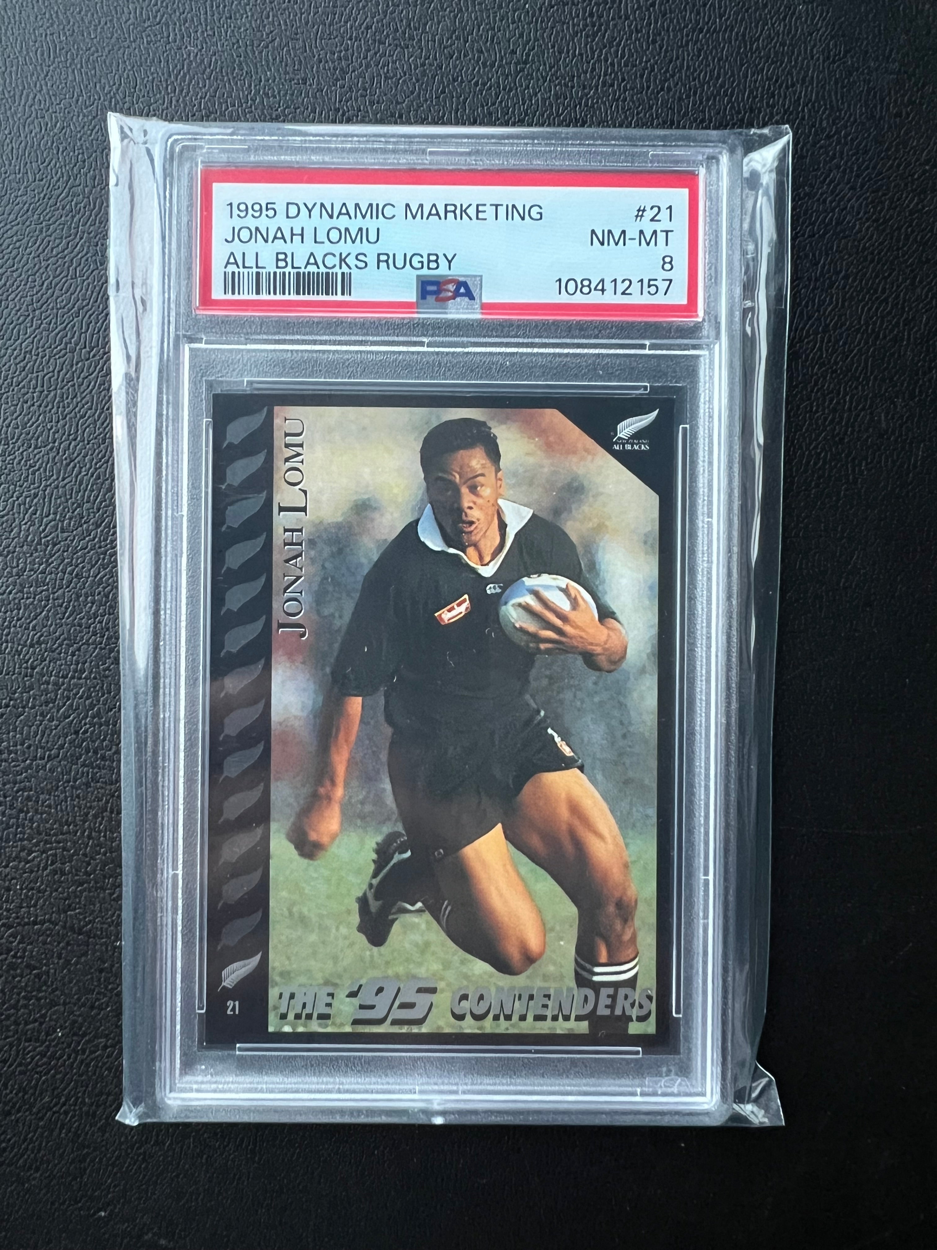 1995 | Jonah Lomu | Dynamic Marketing | All Blacks Rugby | PSA 8 | Rookie Card