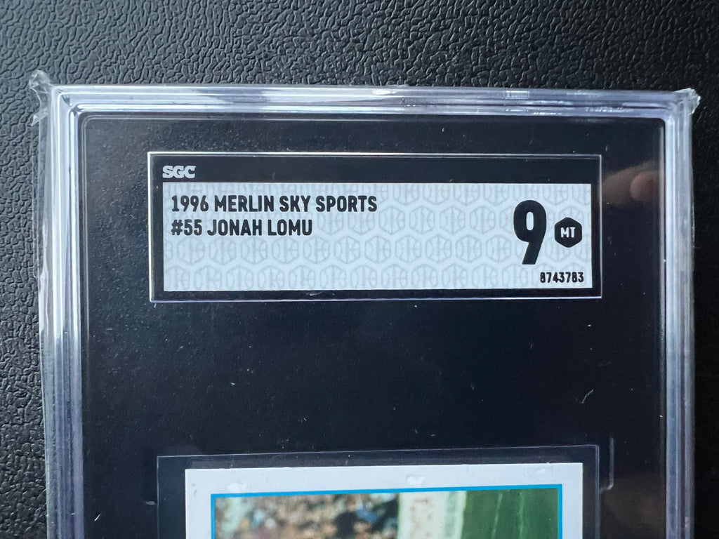 1996 | Jonah Lomu | Merlin | SKY SPORTS | #55 | SGC 9 | Rookie Card