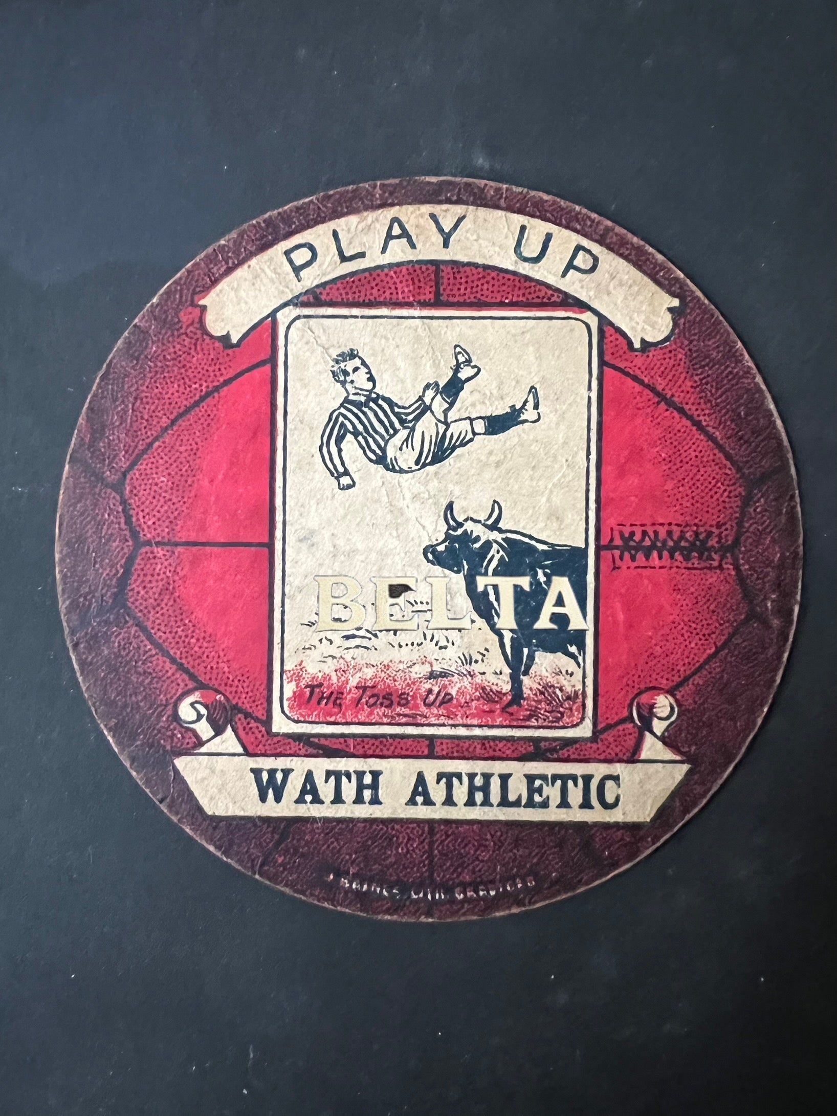 1910 | J Baines | Football | Wath Athletic | Play Up Red