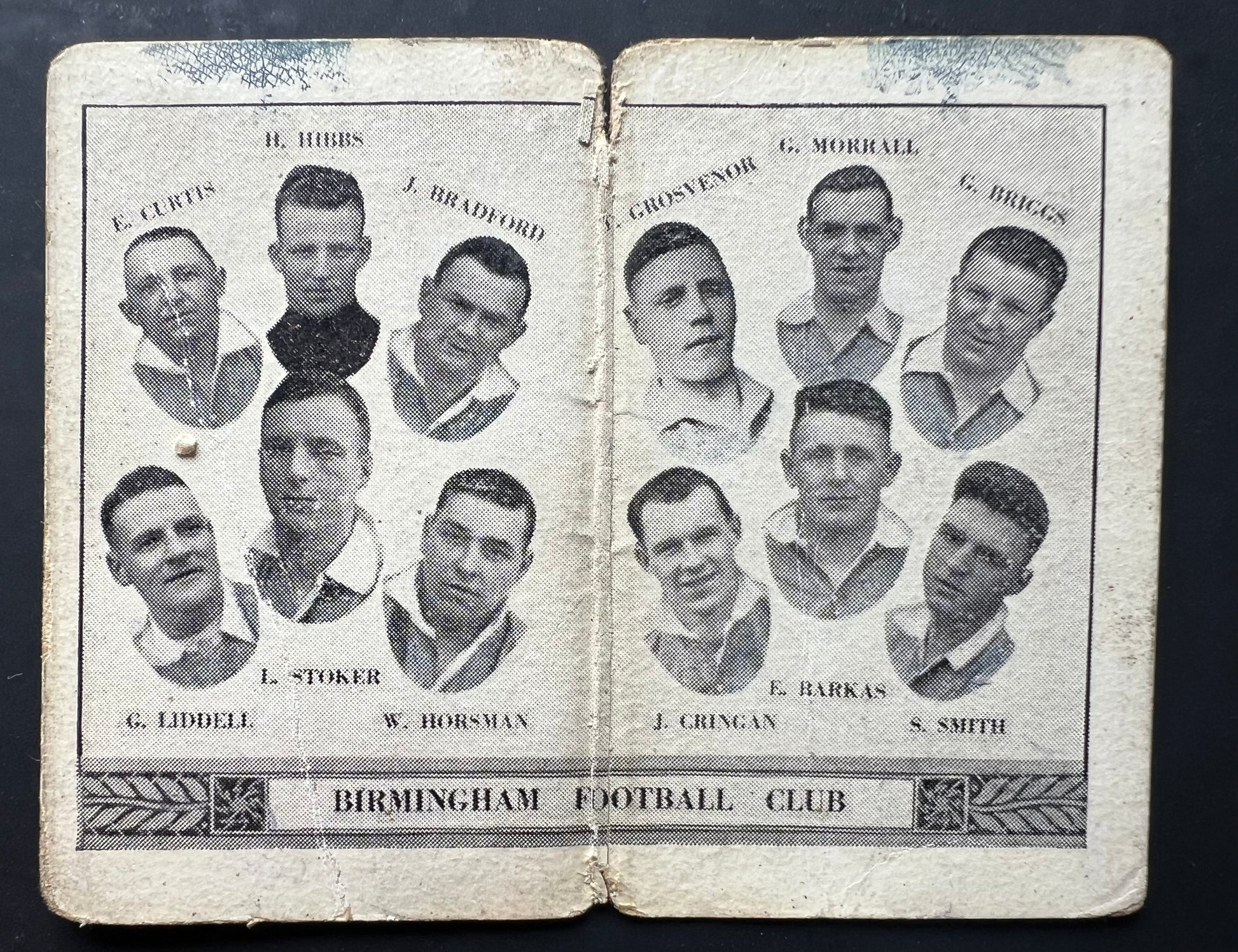 Birmingham FC Football Card Barratt Team Folder