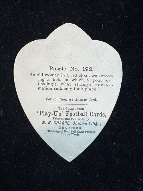 W N Sharpe Card