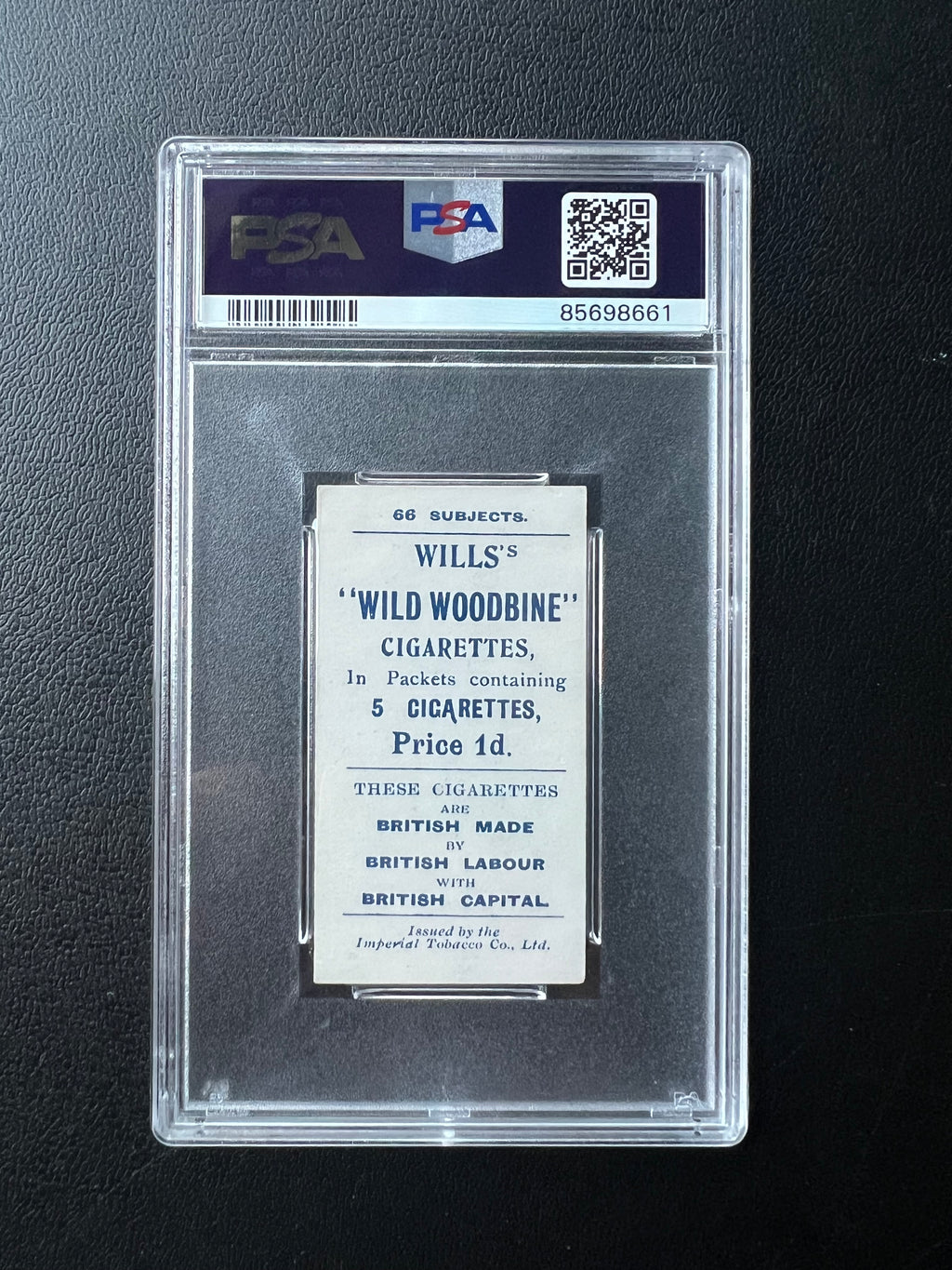 1902 | W.C. Athersmith | W.D. & H.O. Wills | Football Series |#16 | PSA 5