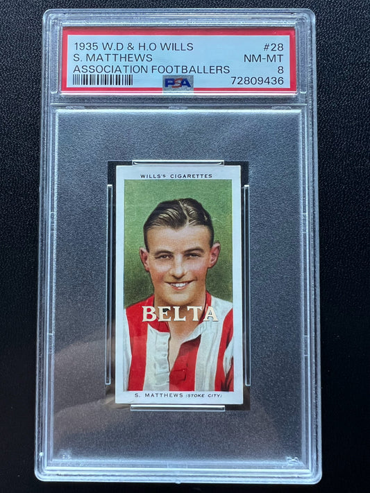 1935 | Stanley Matthews | W.D & H.O WILLS | ASSOCIATION FOOTBALLERS | PSA Grade 4