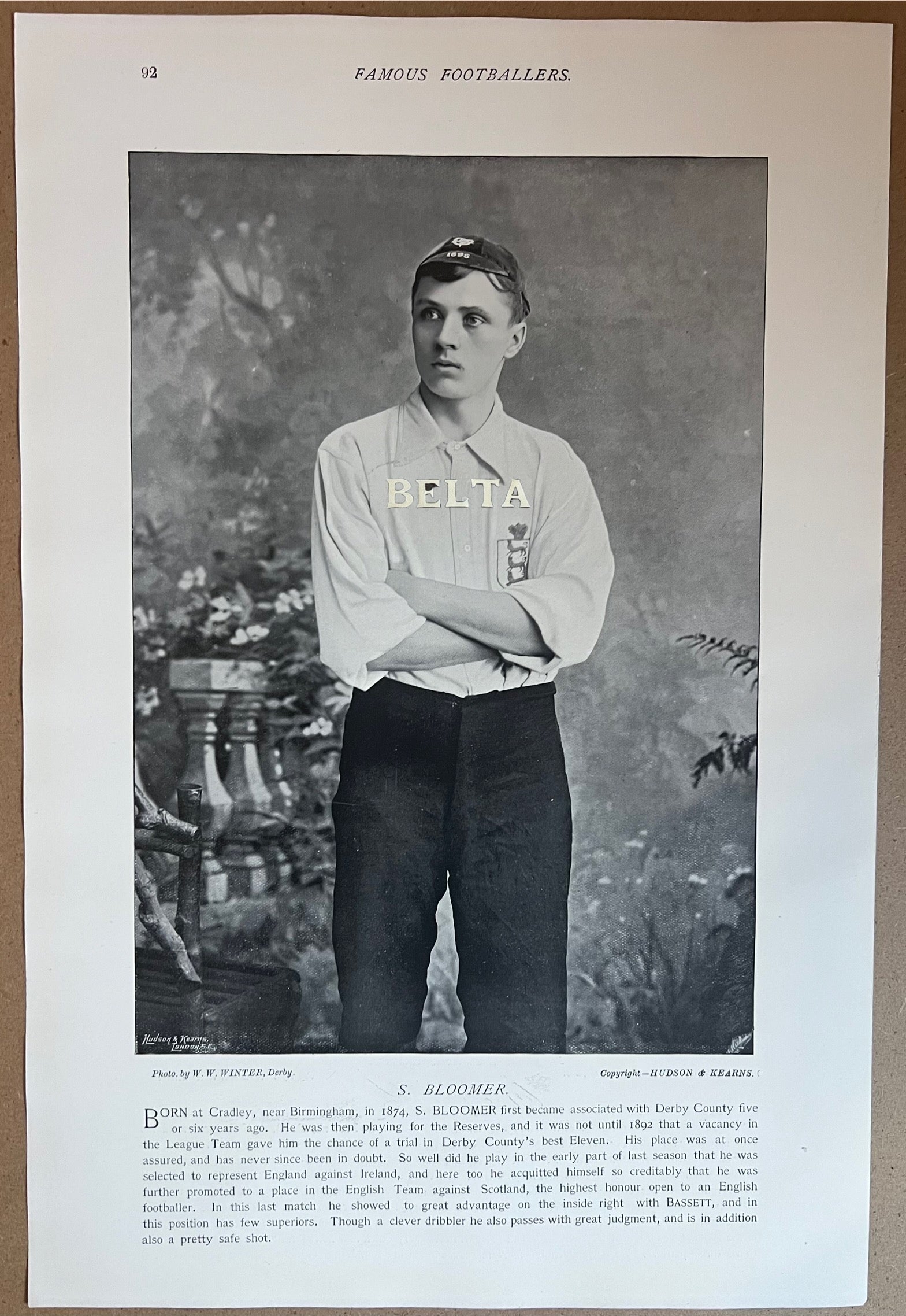 Steve Bloomer Footballer