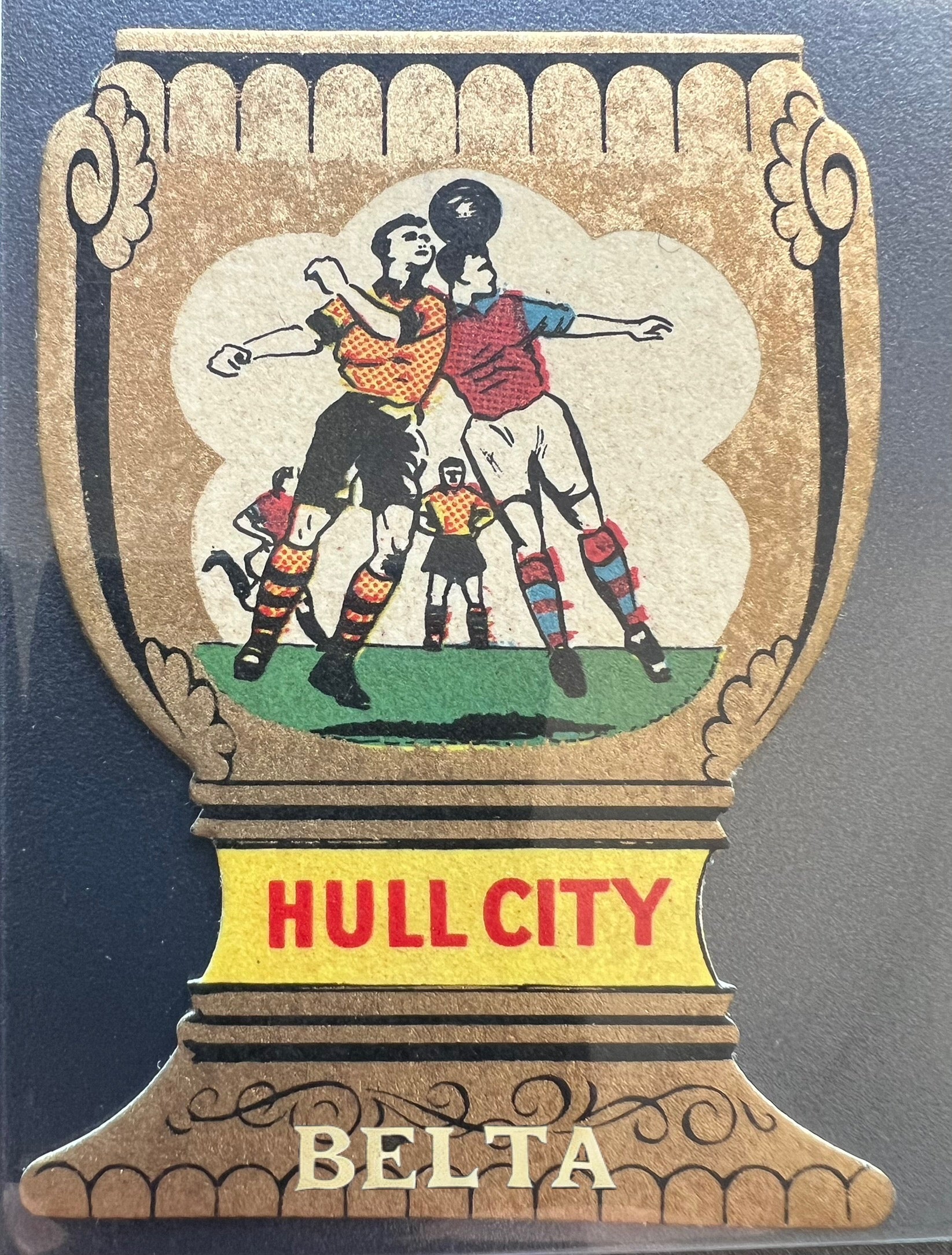 Hull city vintage soccer Football card