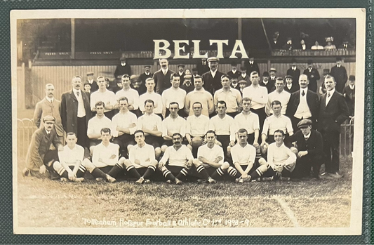 1908 - 1909 | Tottenham Hotspur Football Club | Team Photo Postcard | Original