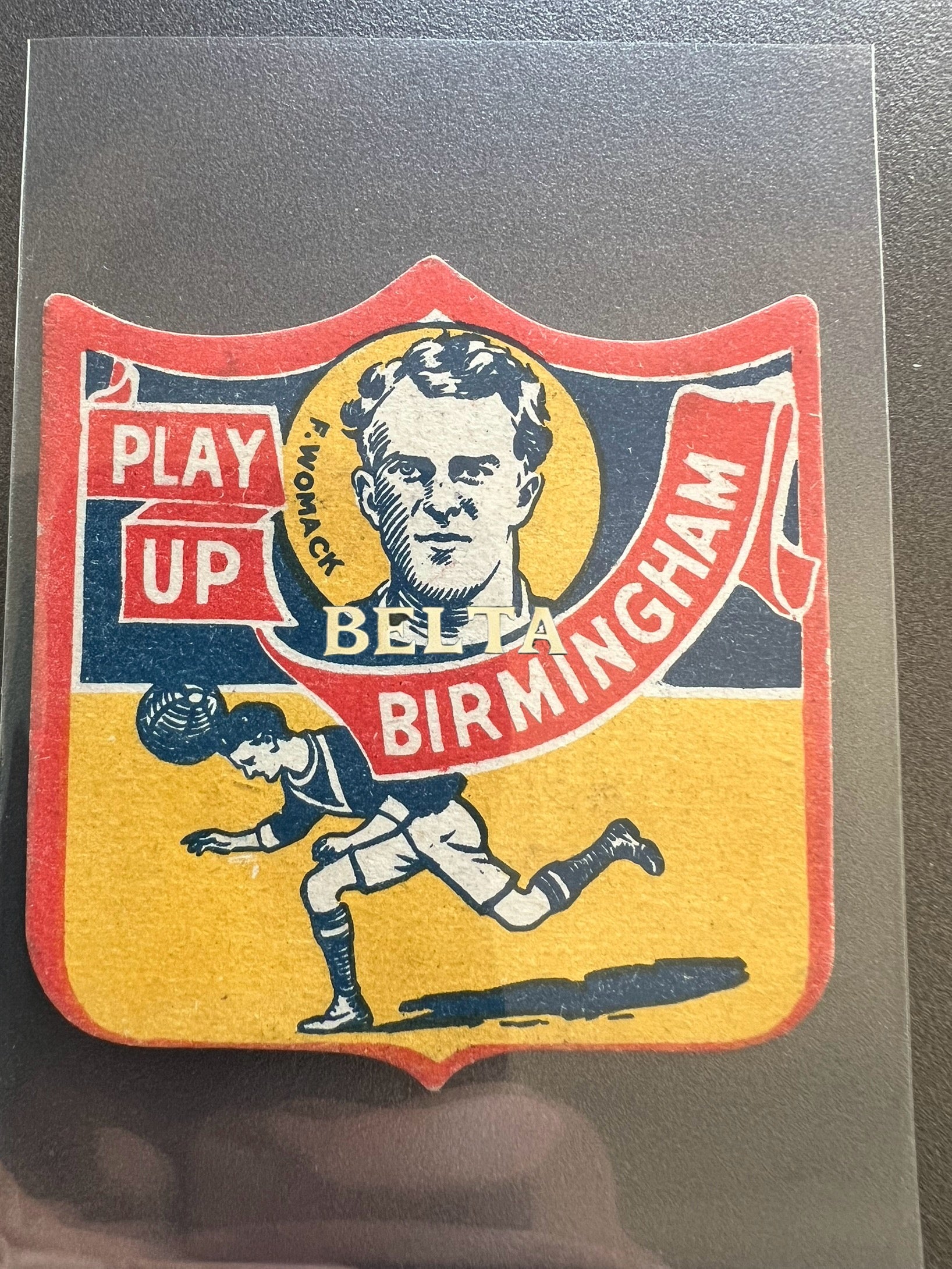 Birmingham vintage soccer Football card