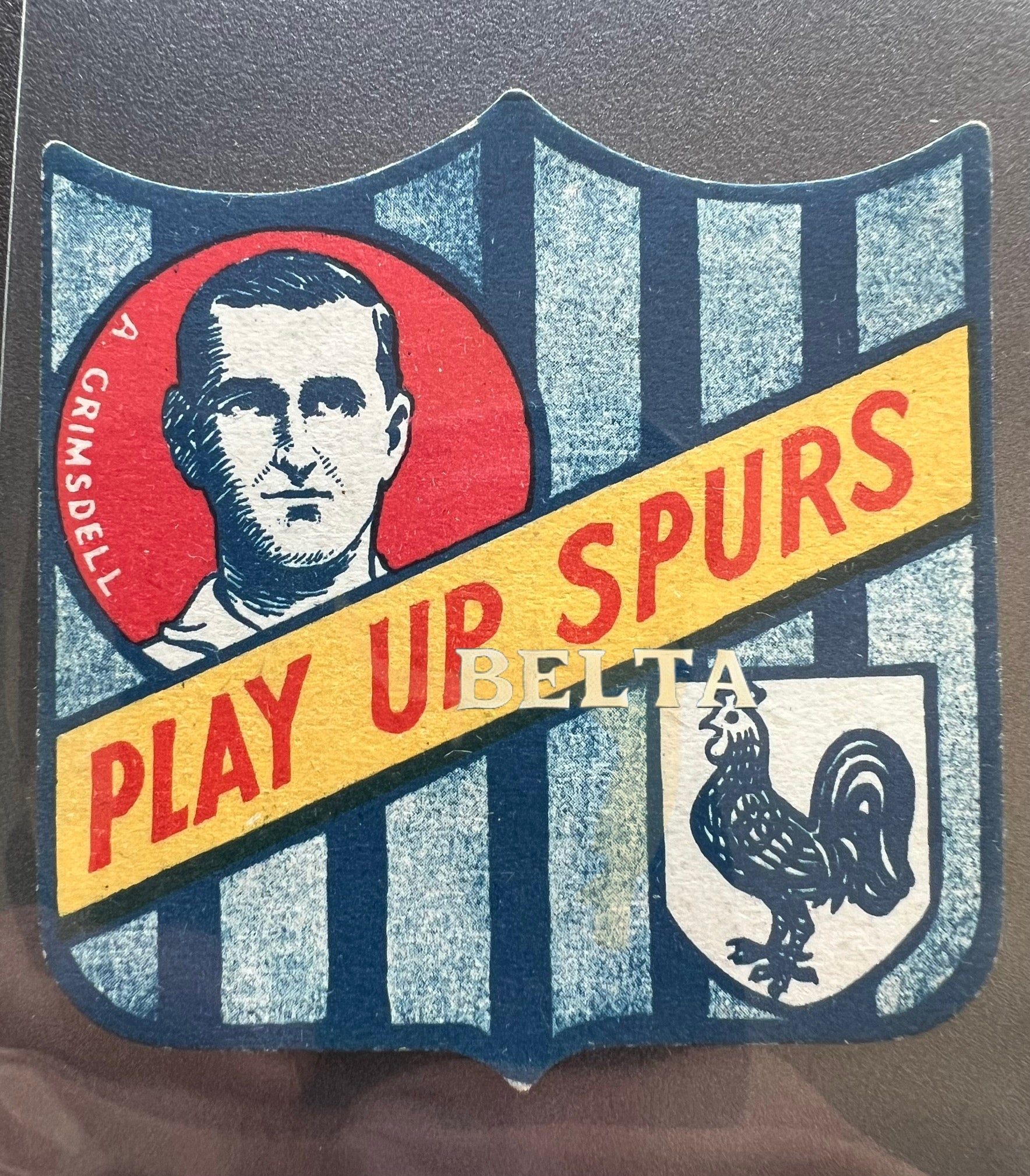 Tottenham hotspur vintage soccer Football card
