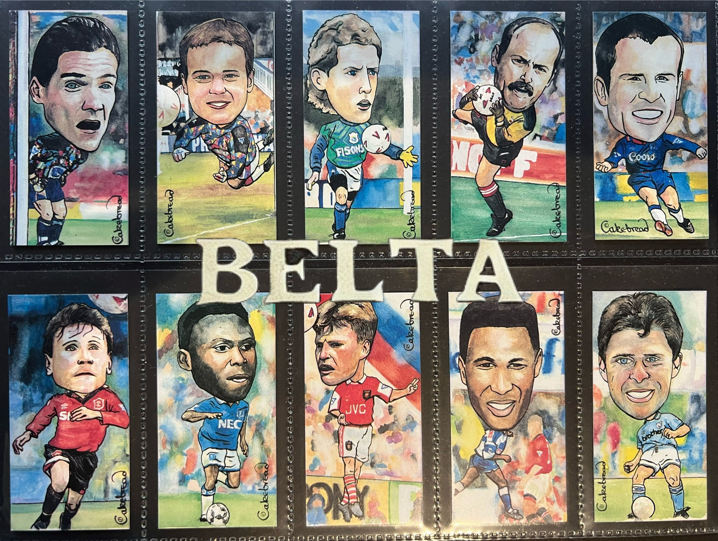 1995 | Ritchie & Company | Footballers | Rare Full 20 Card Set inc Alan Shearer, Klinsmann, Quinn