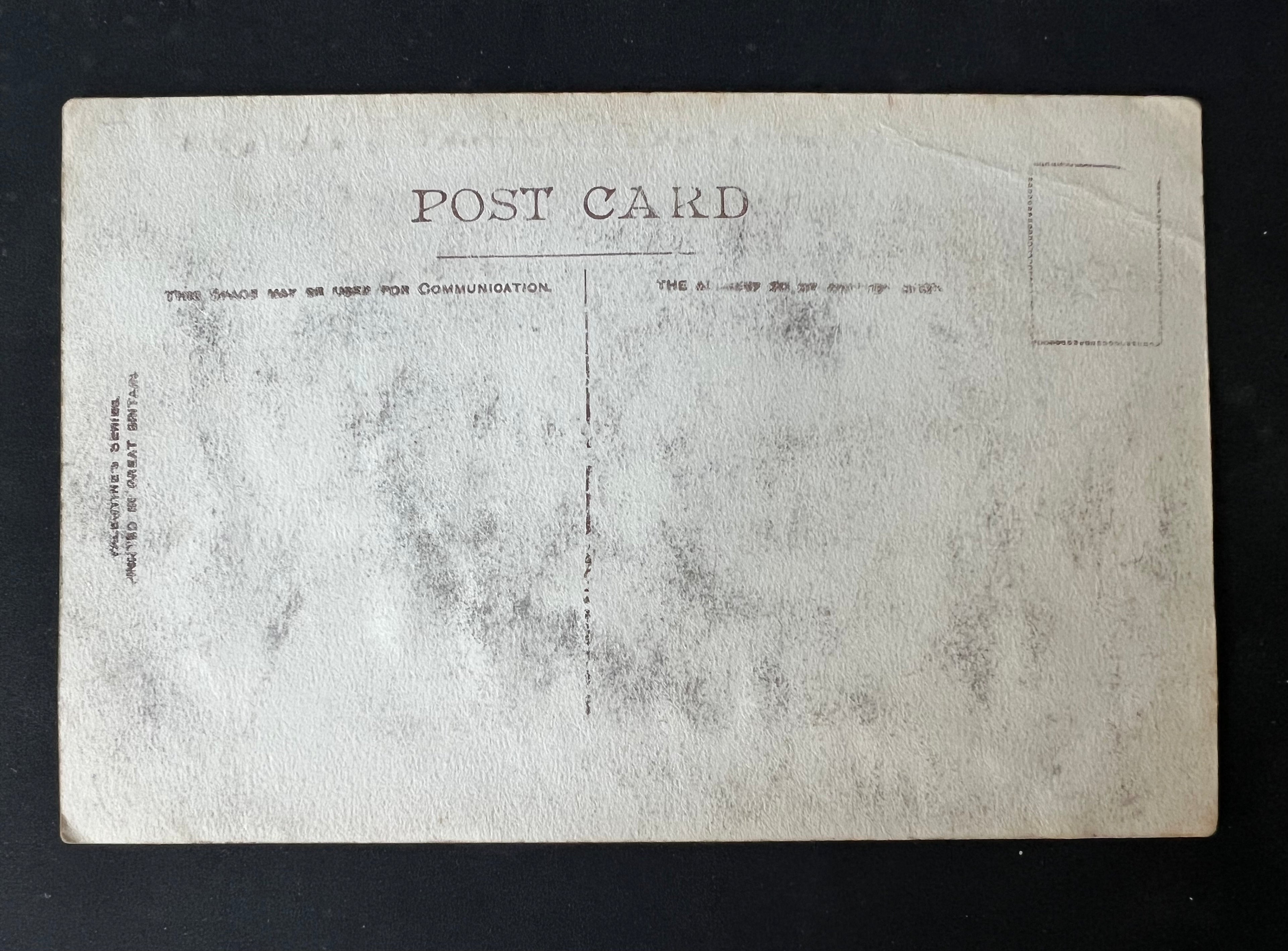1908 | Scotland v England Football Soccer Original Postcard | Hampden Park | Valenties Series