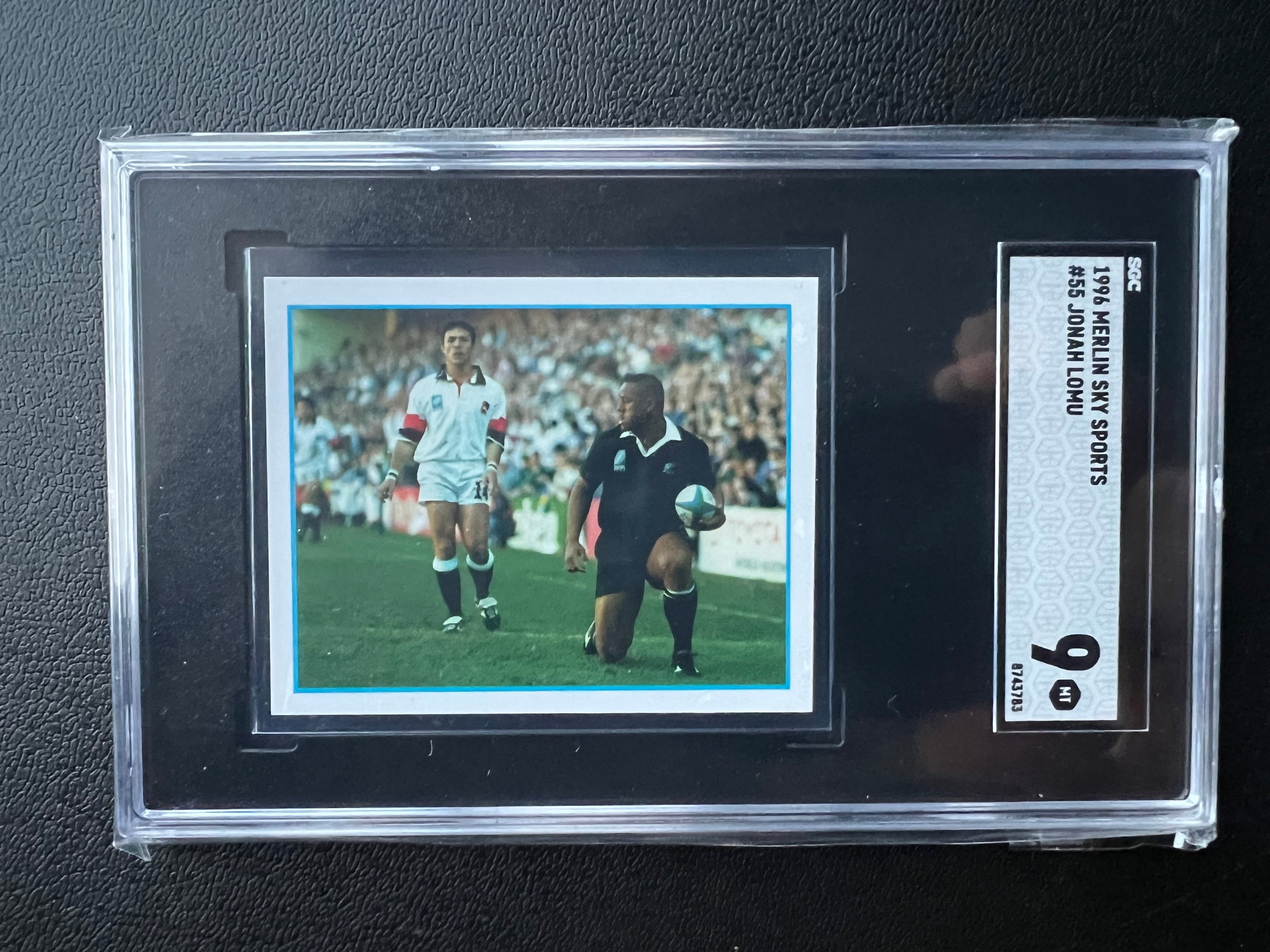 1996 | Jonah Lomu | Merlin | SKY SPORTS | #55 | SGC 9 | Rookie Card
