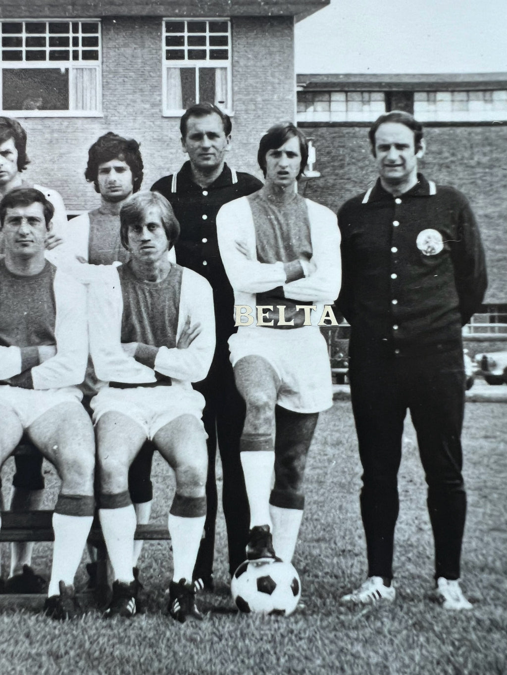 1970 - 1971 | J Cruyff | Ajax Team Photo Postcard with Autograph