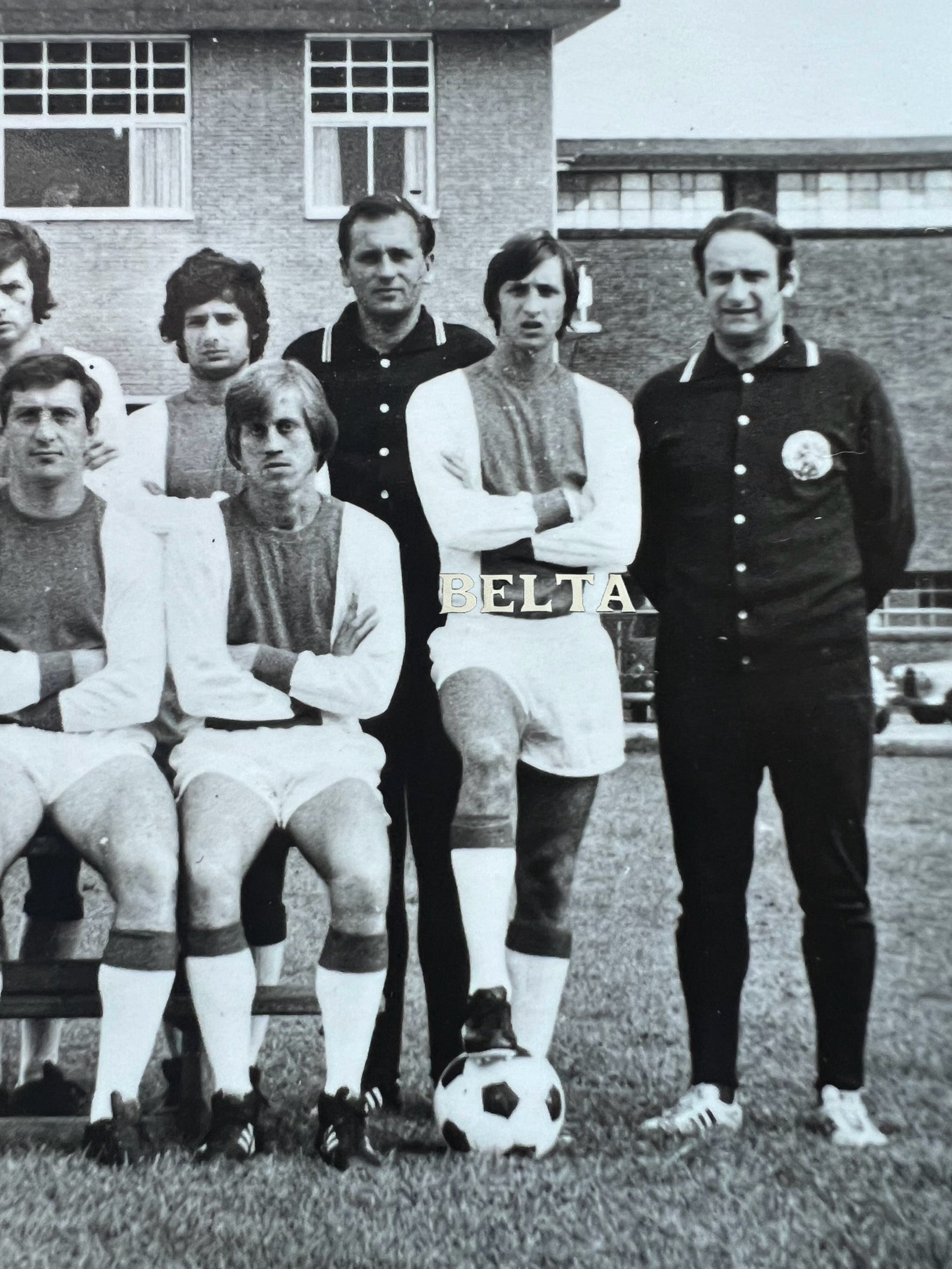 1970 - 1971 | J Cruyff | Ajax Team Photo Postcard with Autograph