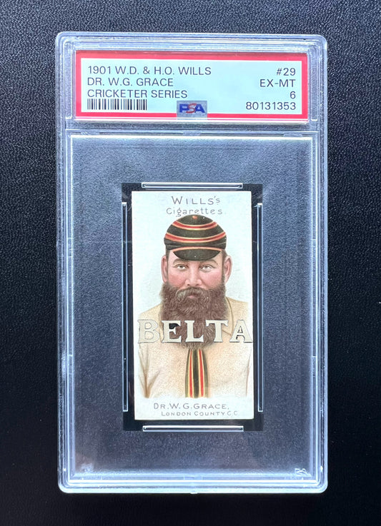 W G Grace PSA 6 graded card Wills 