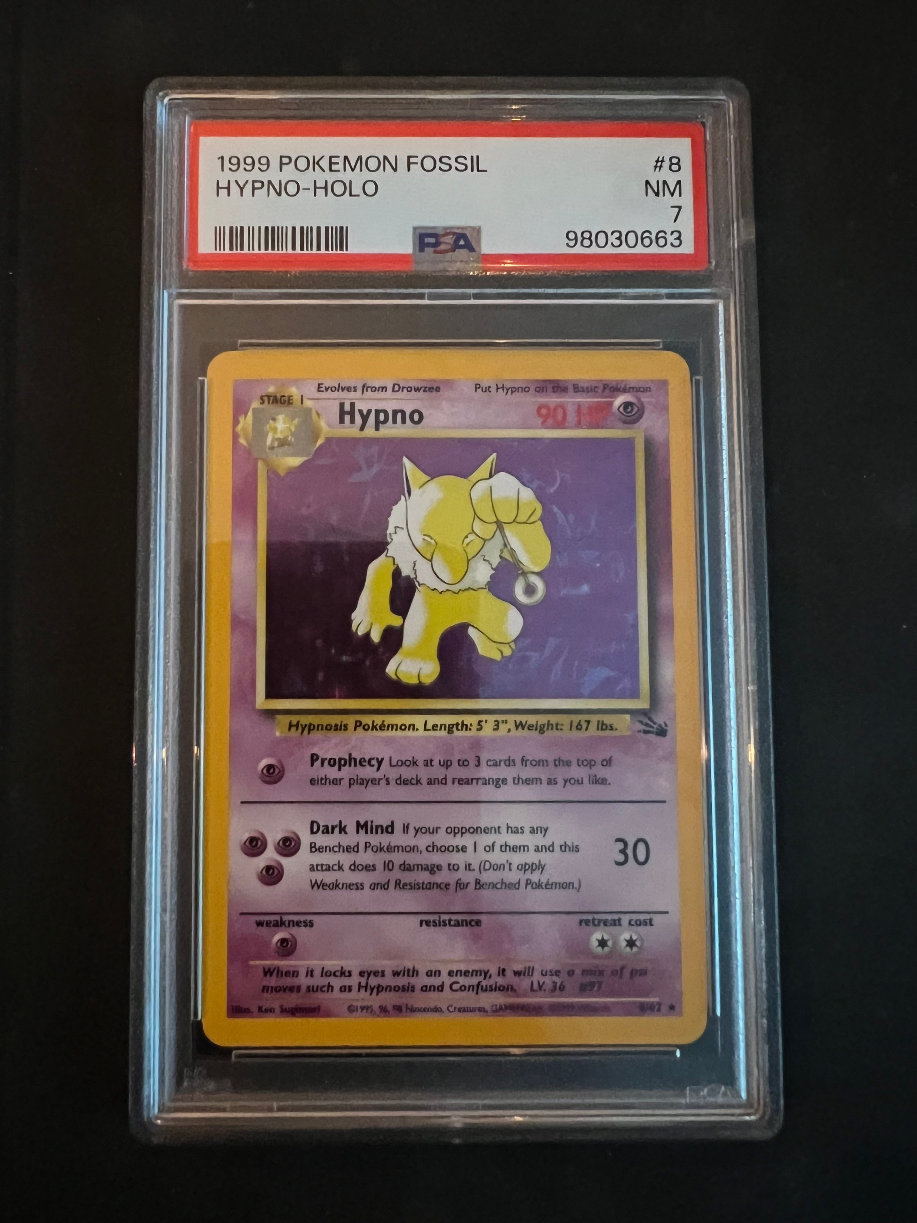 1999 | POKEMON | BASE SET | FOSSIL | HYPNO-HOLO 8