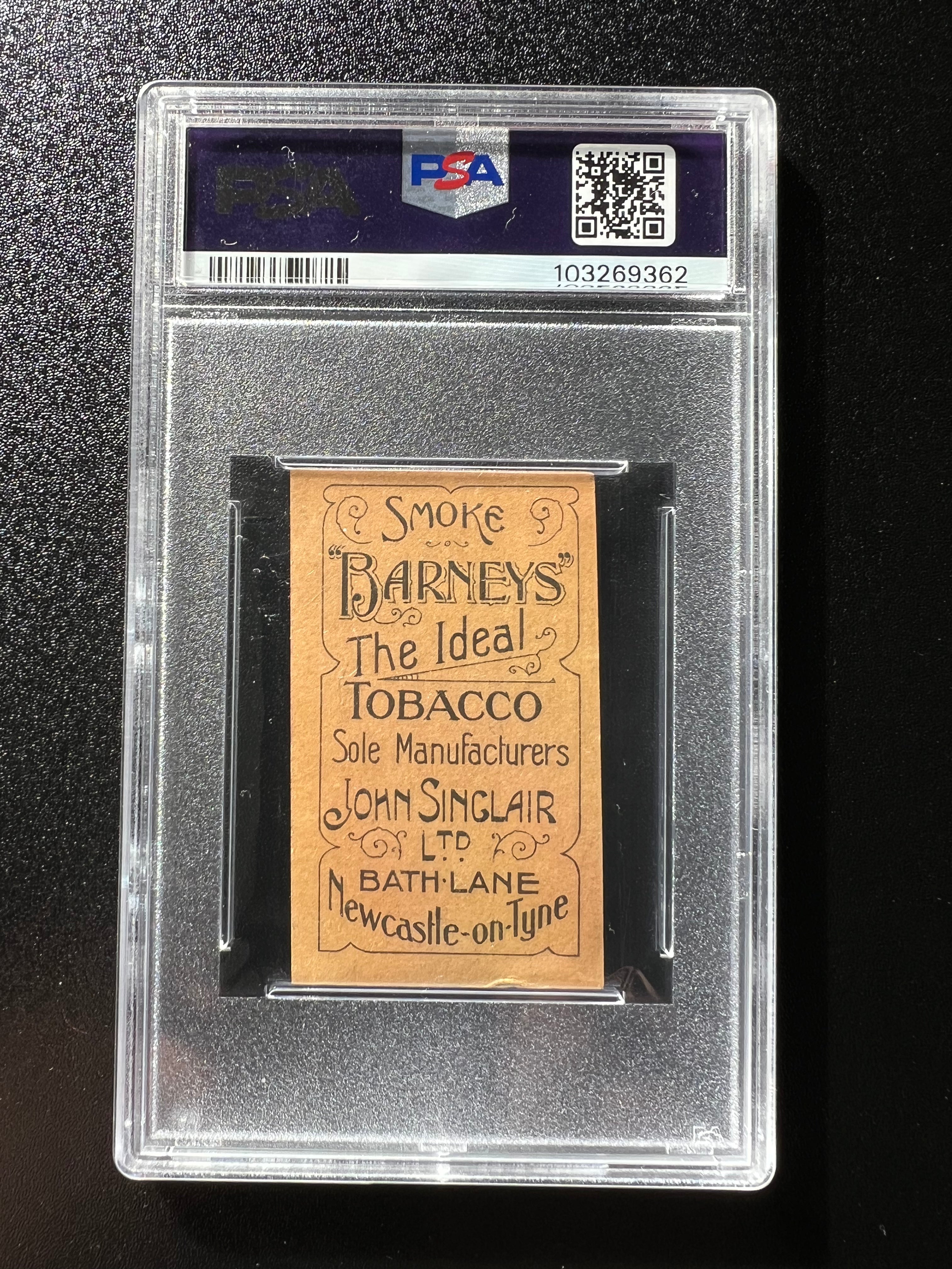 1908 | David Stokes | Bolton Wanderers | JOHN SINCLAIR Cigarettes Ltd | FOOTBALL FAVOURITES #52 | PSA 5 POP 1 Highest grade