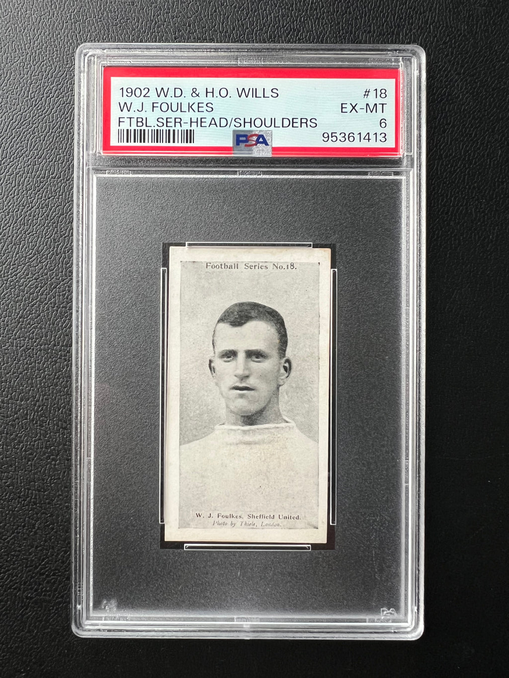 W J Fatty Foulkes Football Soccer Card 1902