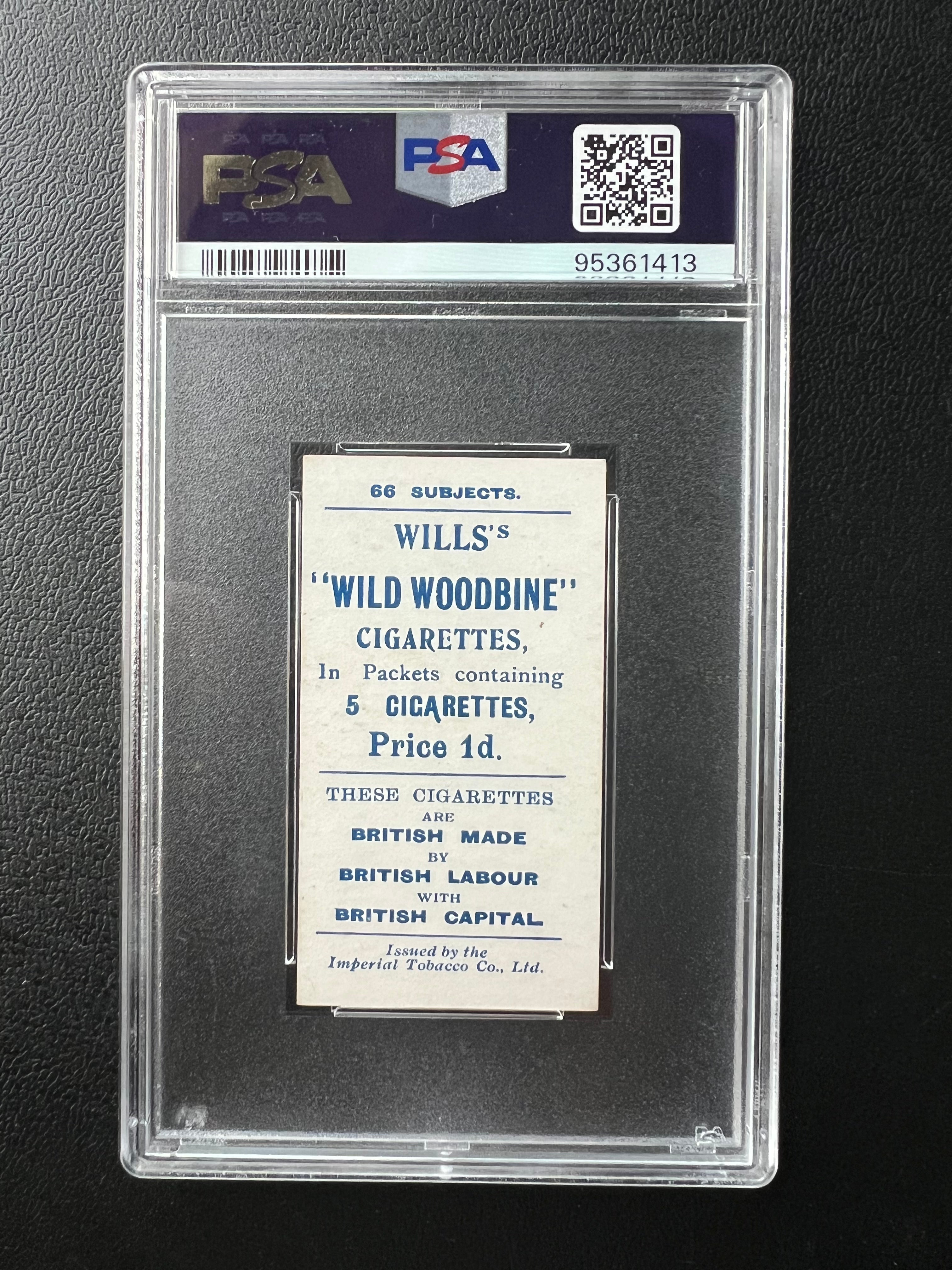 1902 | W J Foulkes | W.D. & H.O. WILLS | FOOTBALLERS | #18 | PSA 6